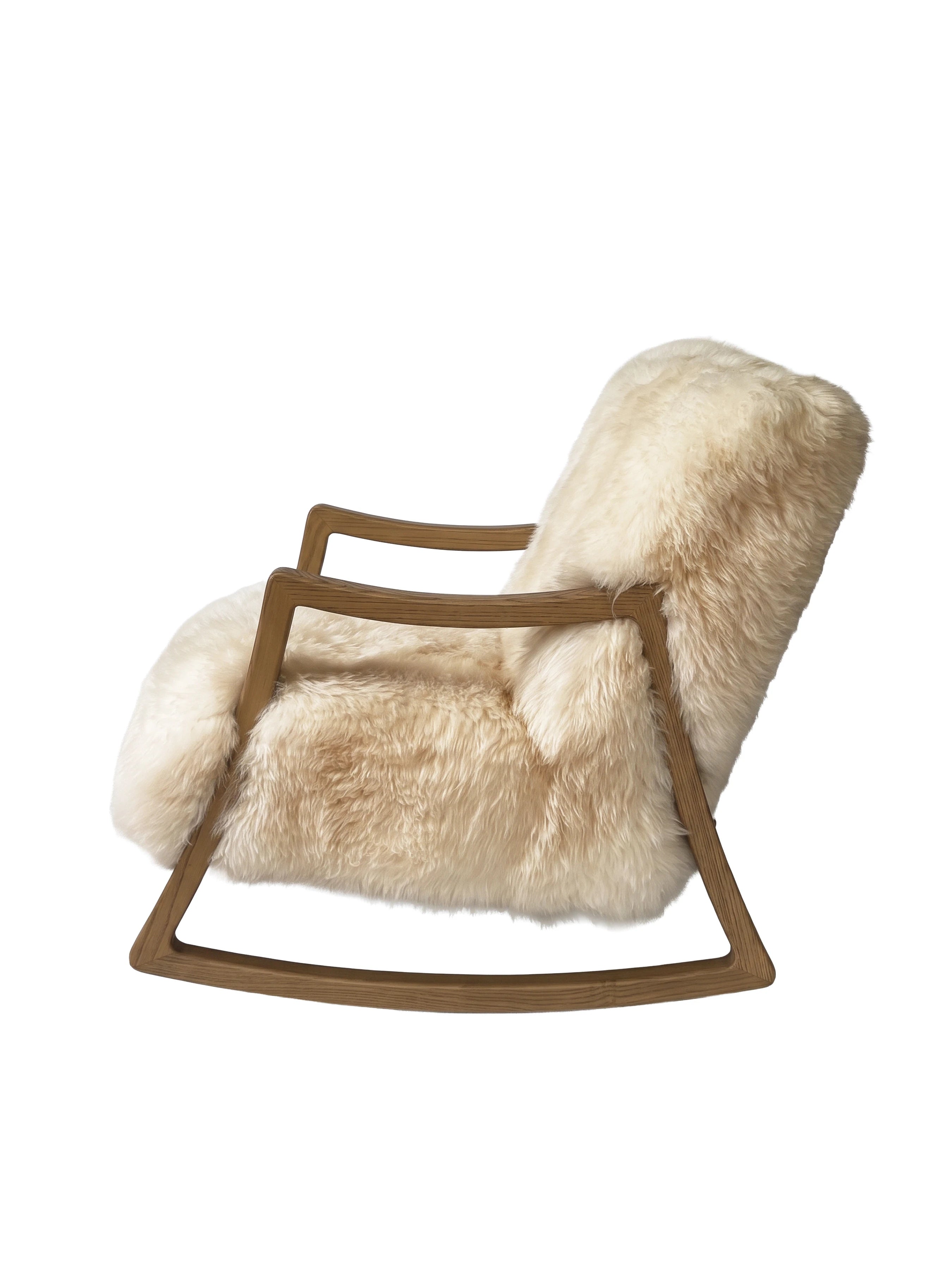Sheepskin Rocking Armchair