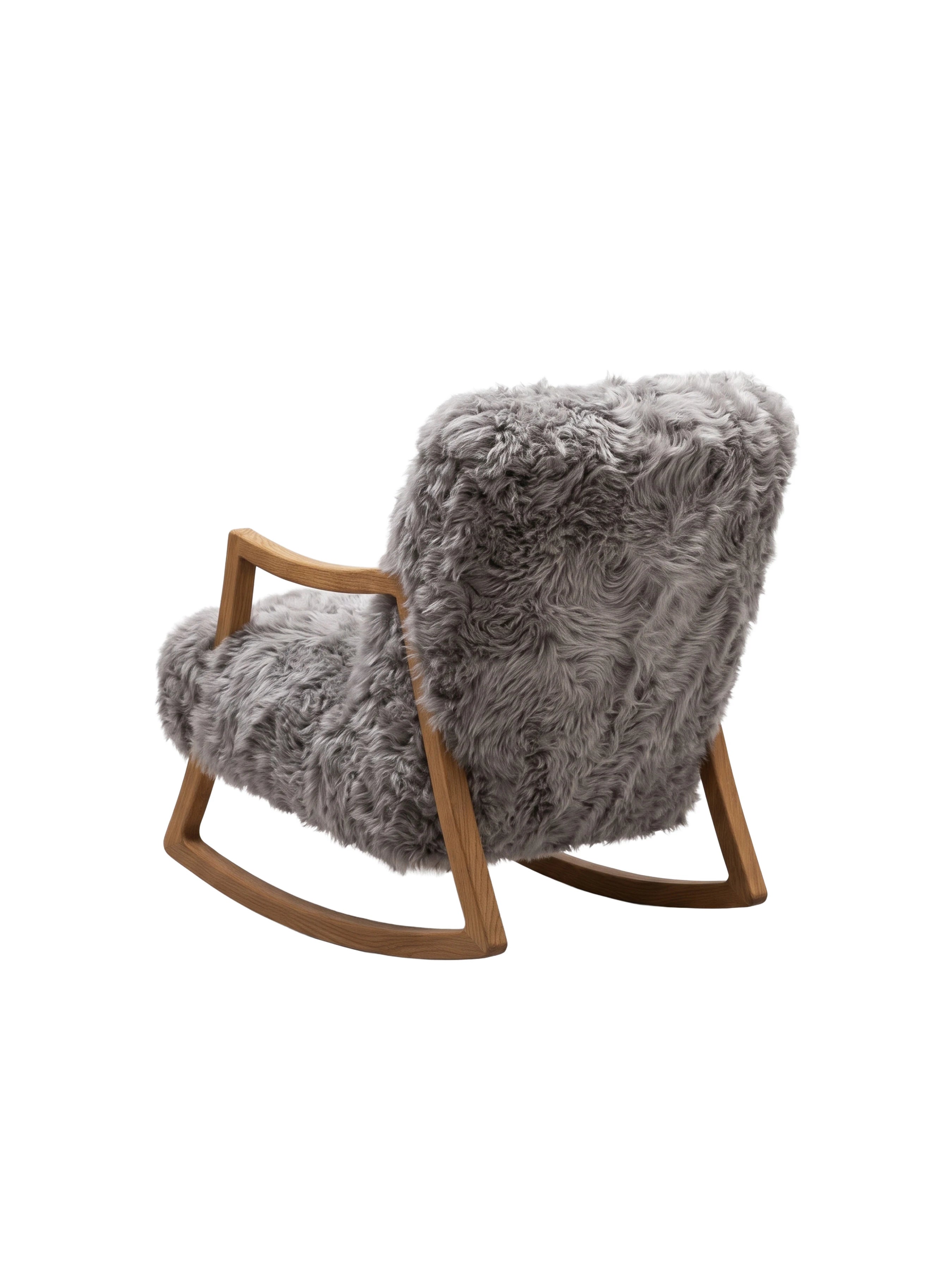 Sheepskin Rocking Armchair