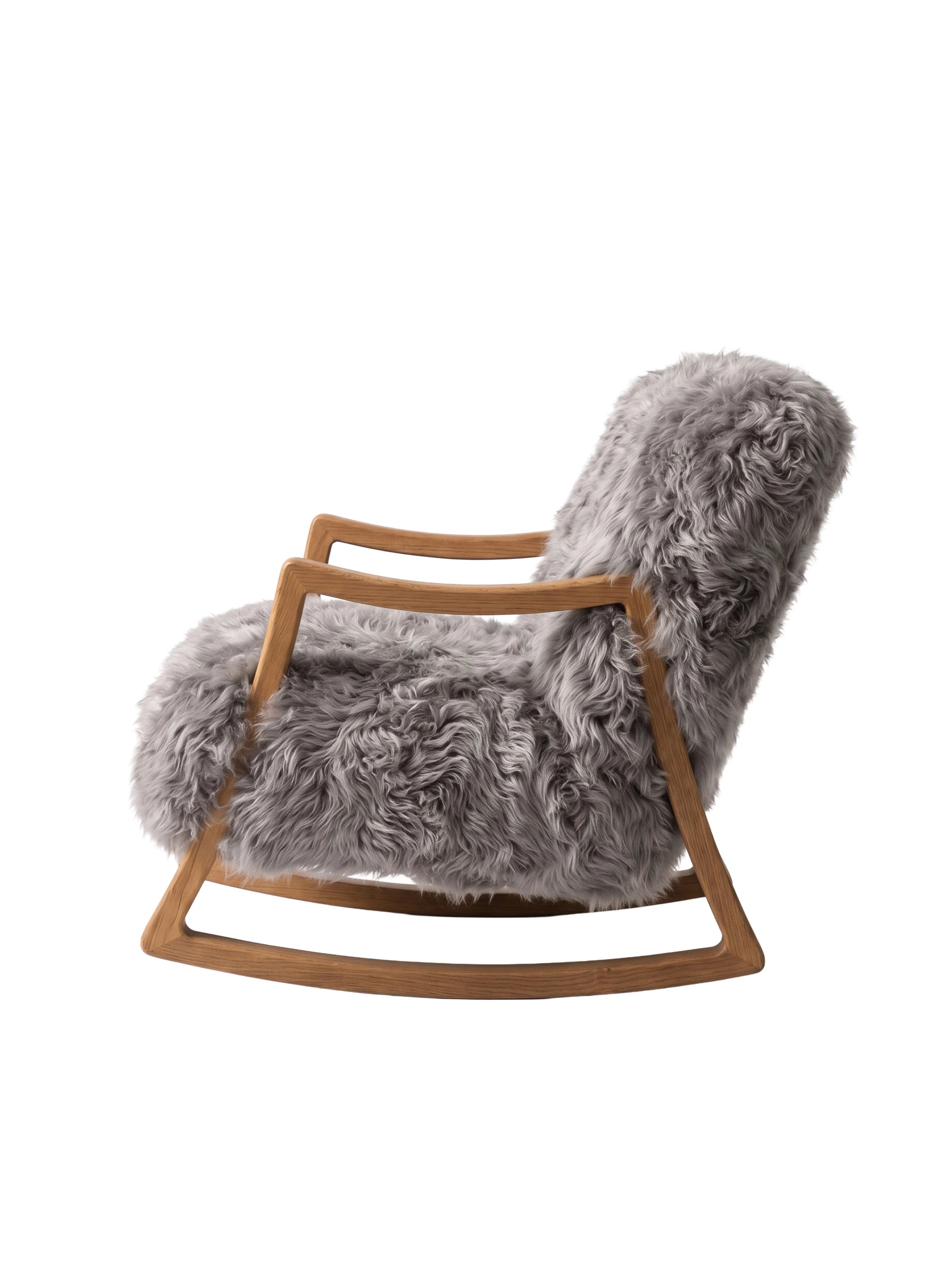 Sheepskin Rocking Armchair