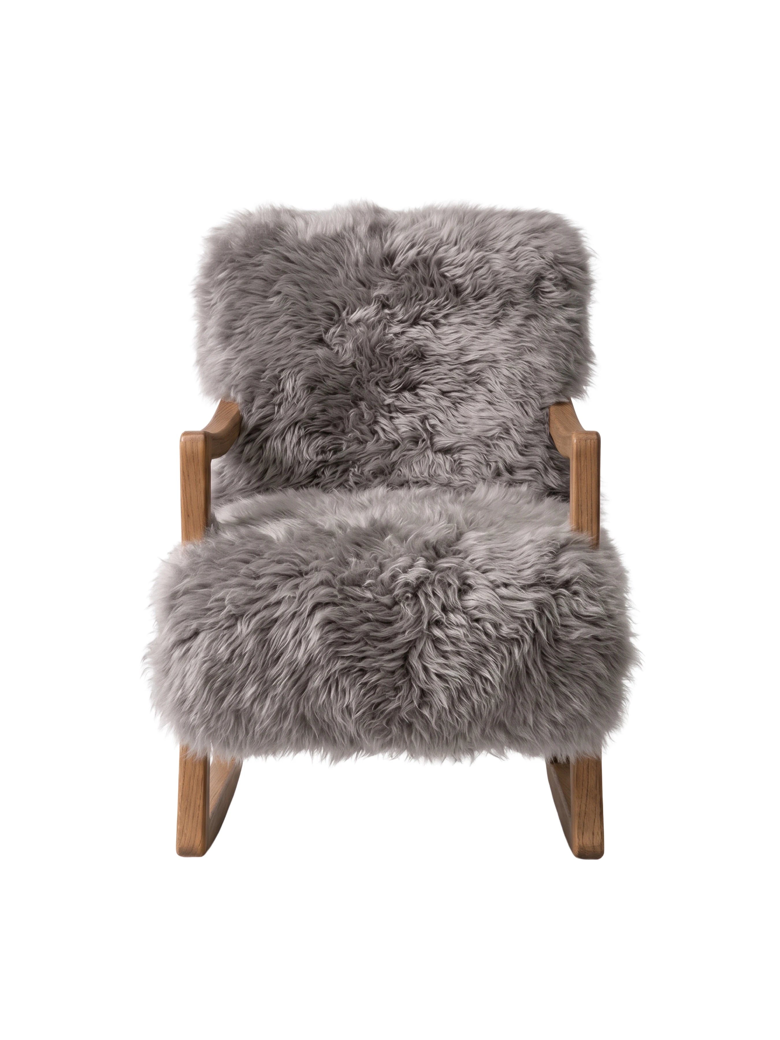 Sheepskin Rocking Armchair