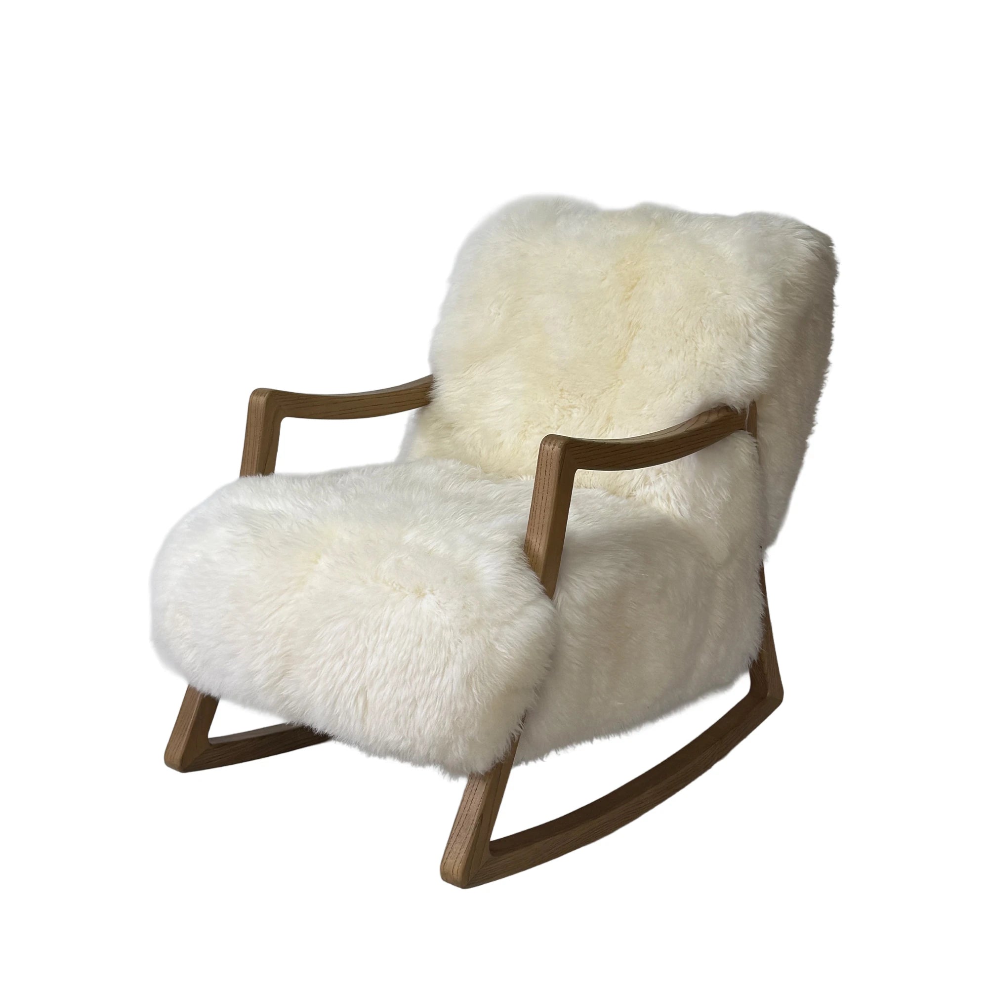 Sheepskin Rocking Armchair