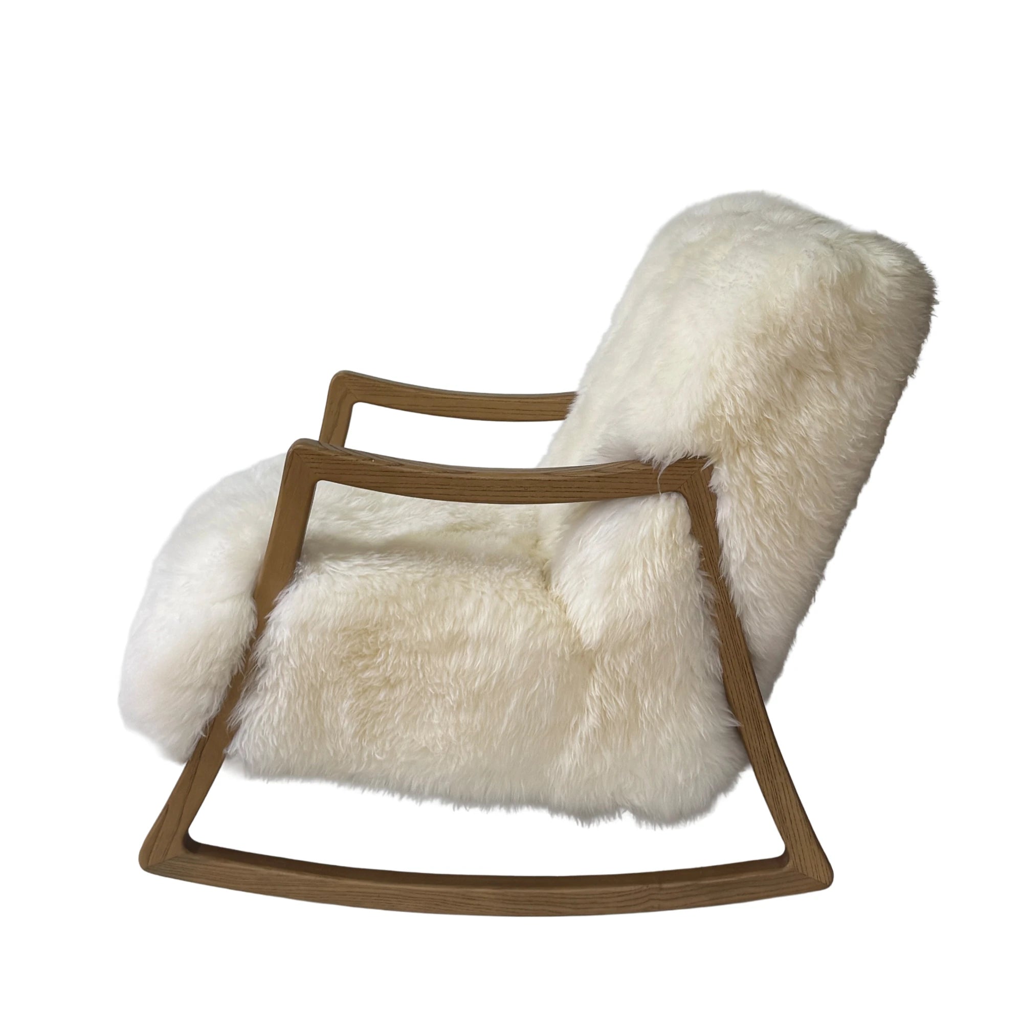 Sheepskin Rocking Armchair