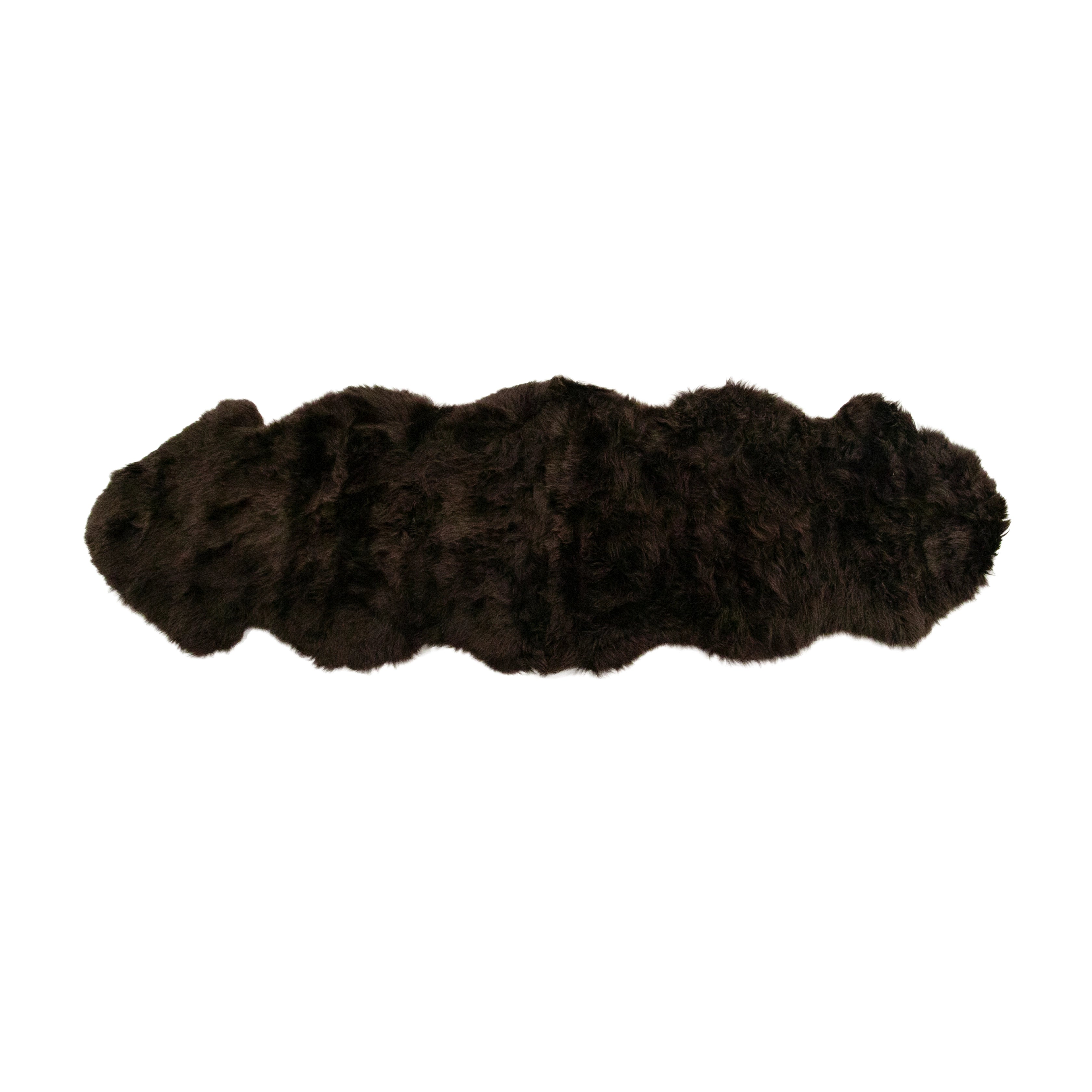 Chocolate Brown Double Sheepskin Rug