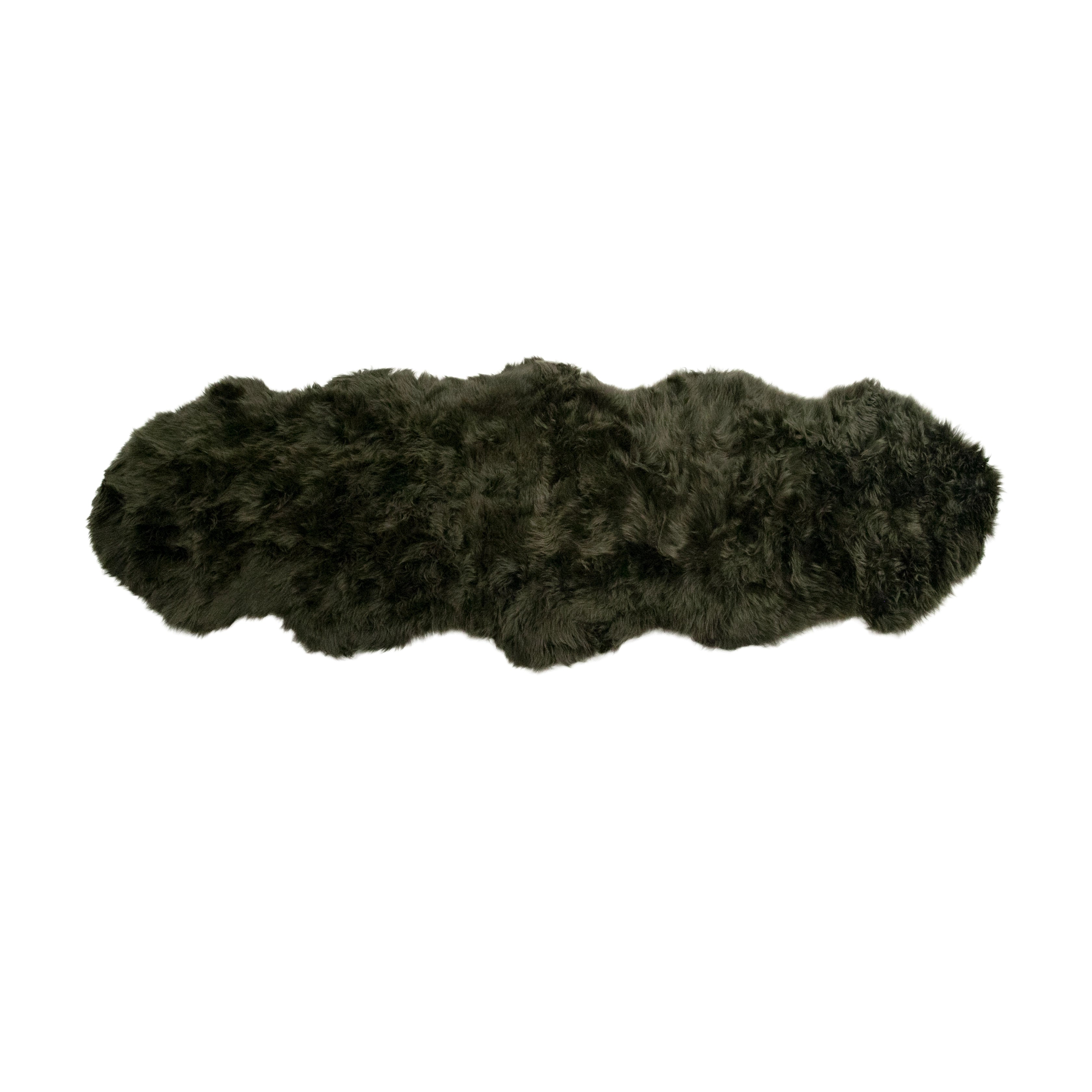 Forest Green Double Sheepskin Rug