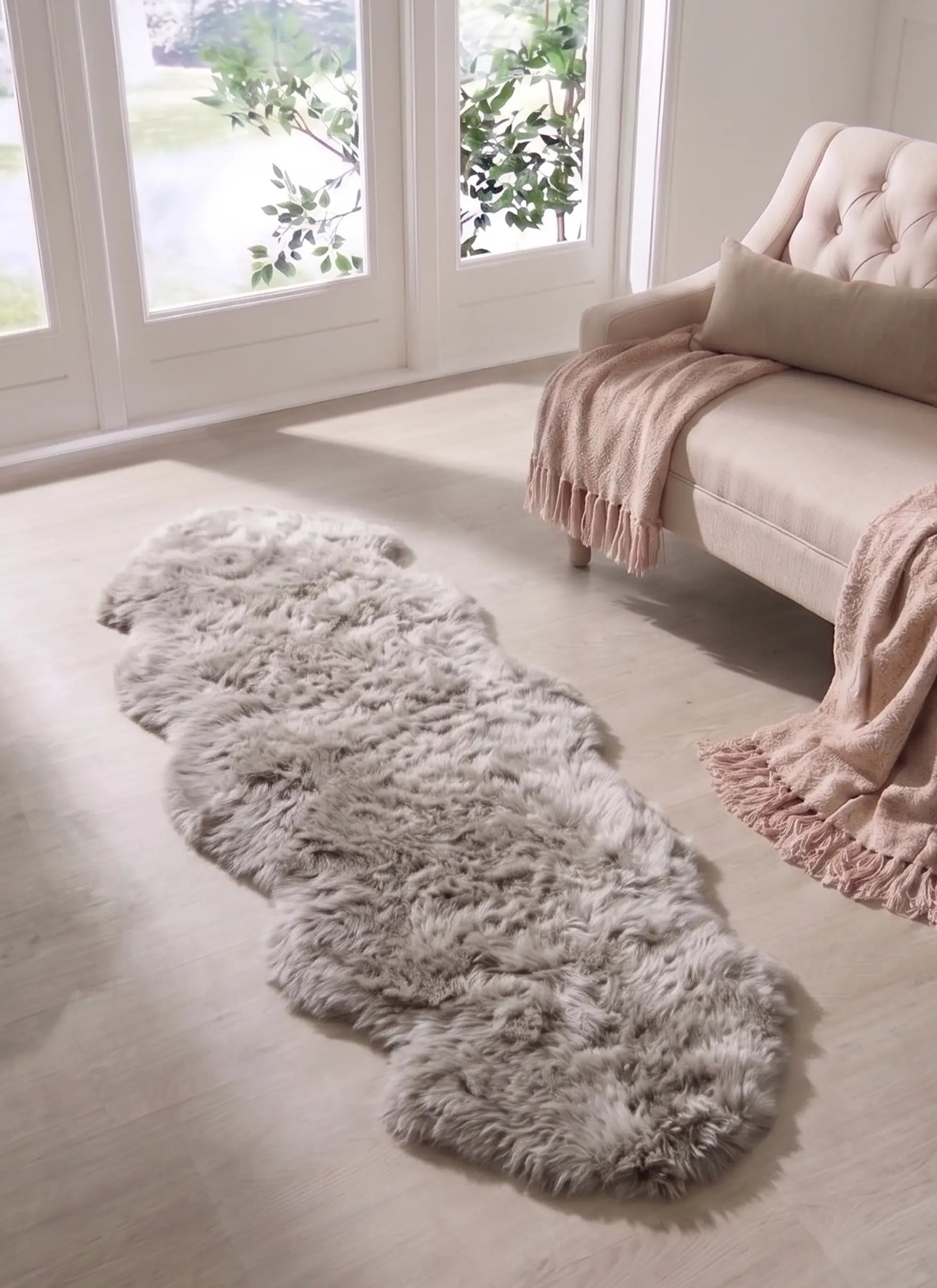 Pebble Double Sheepskin Rug