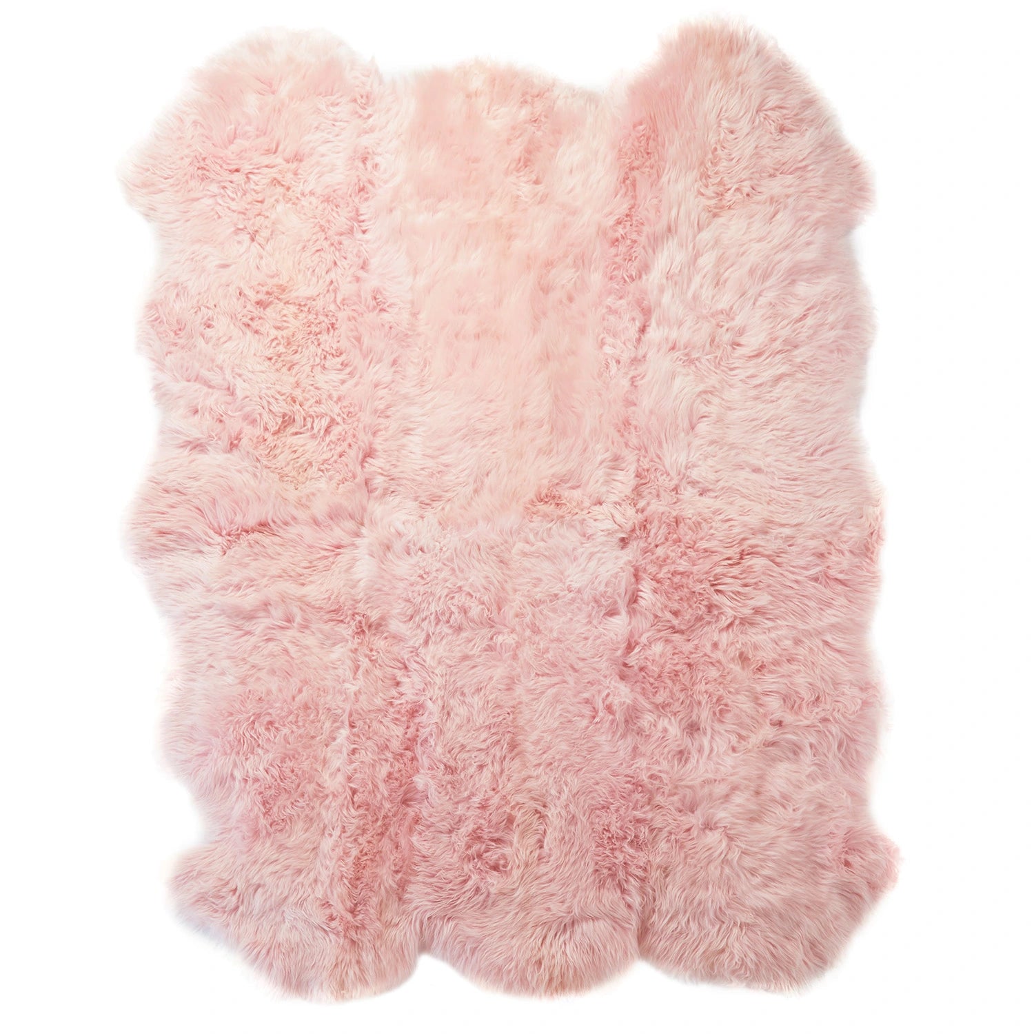 Sextuple Blush Pink Sheepskin Rug