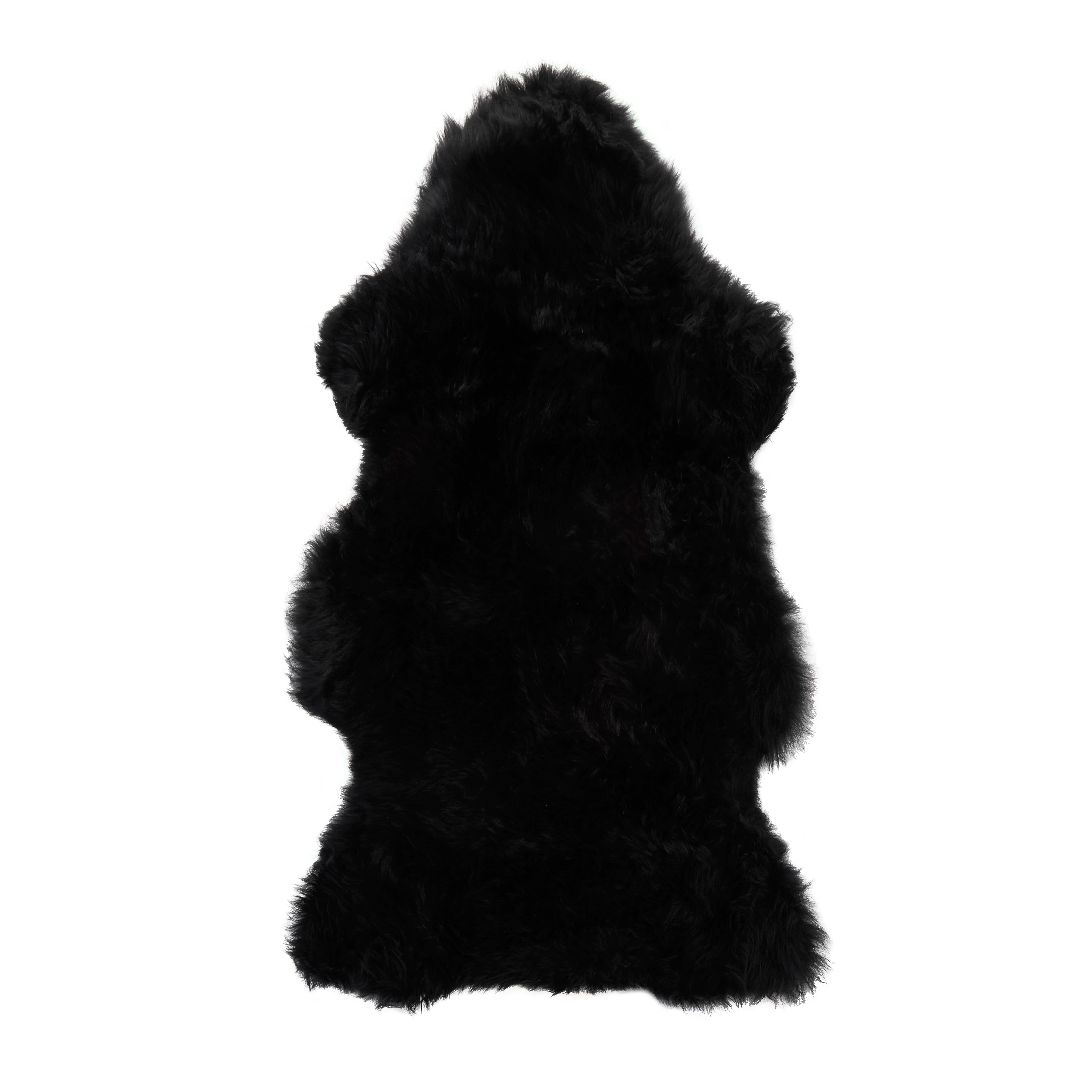 Premium Black Sheepskin Rug