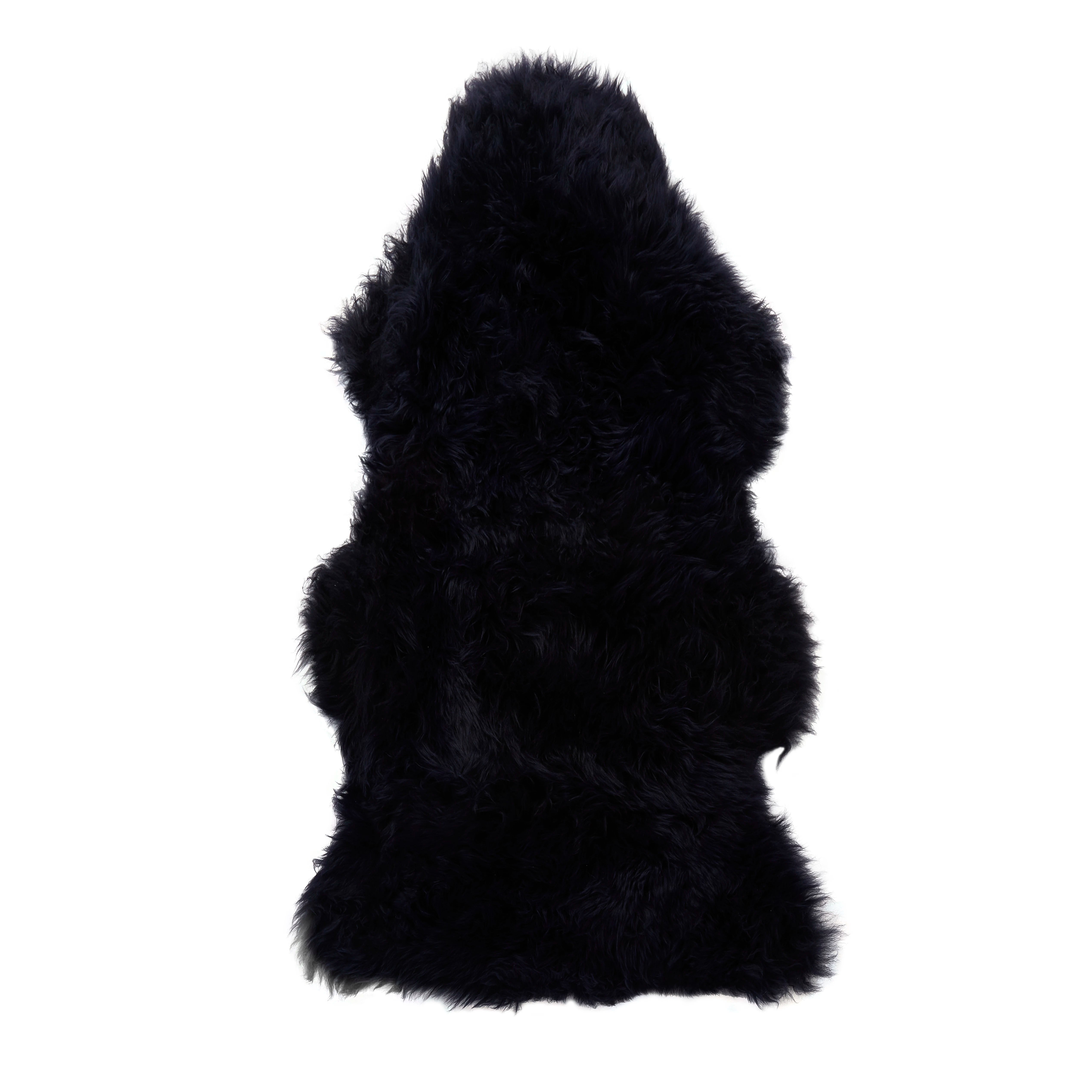 Premium Navy Blue Sheepskin Rug