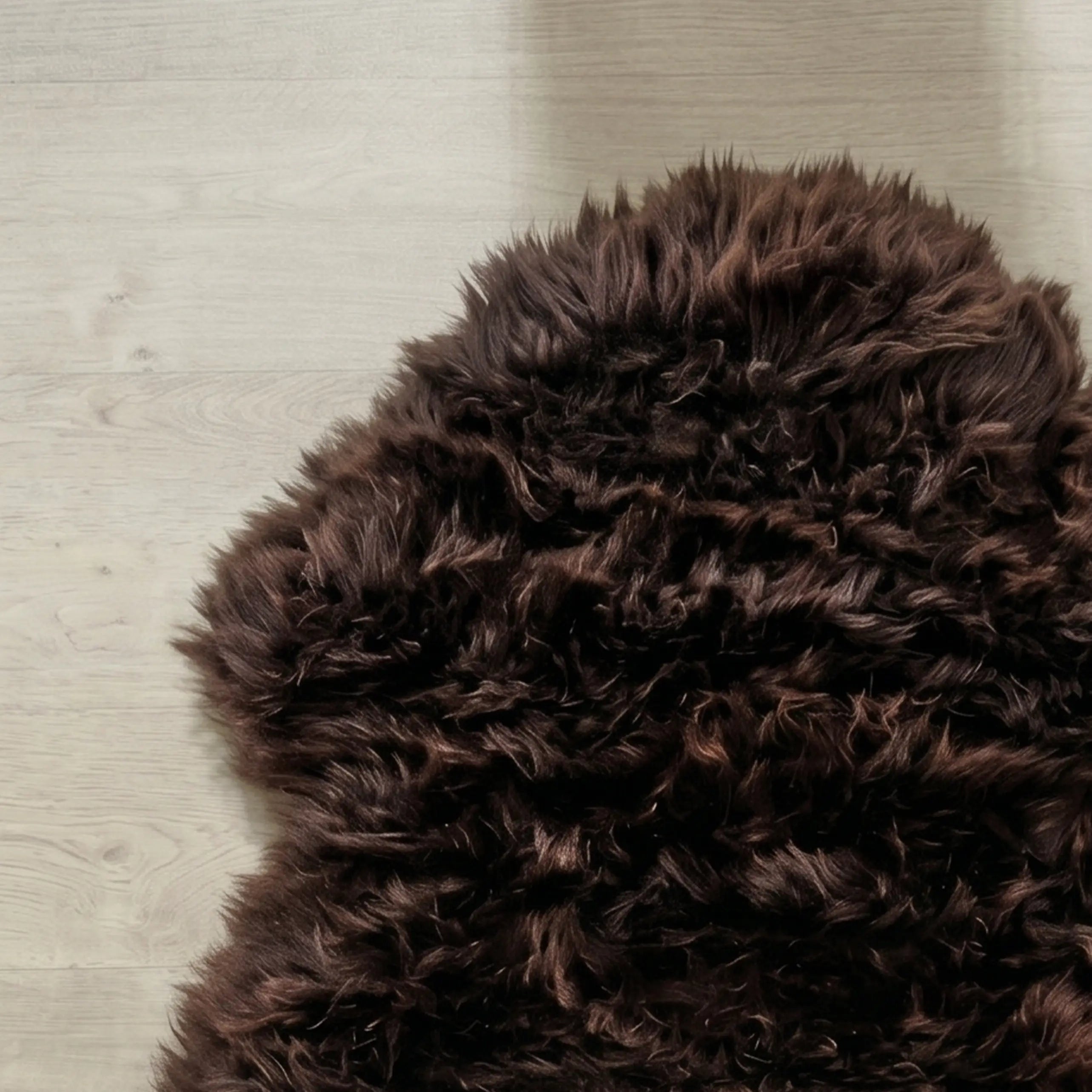 Premium Chocolate Brown Sheepskin Rug