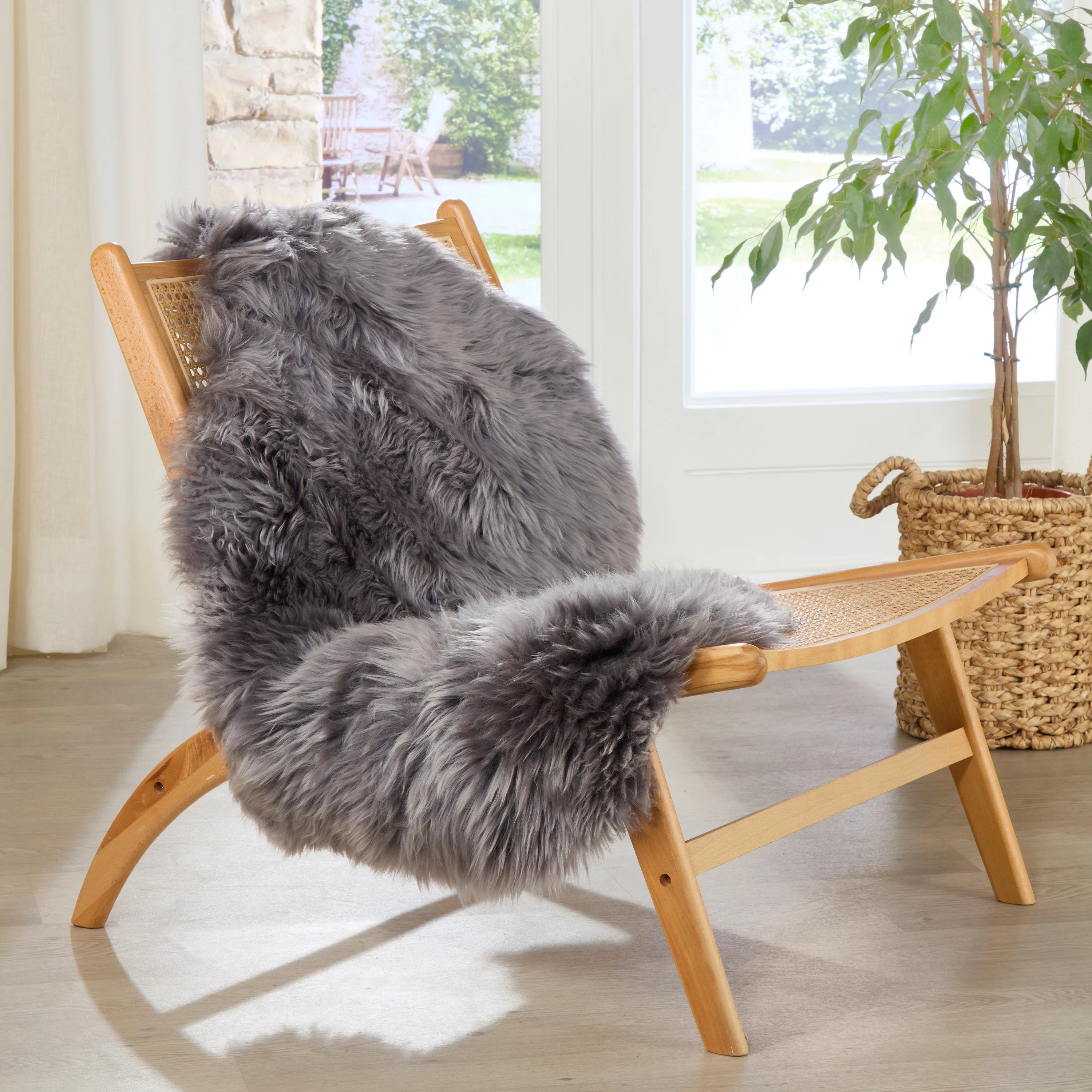 Premium Grey Sheepskin Rug