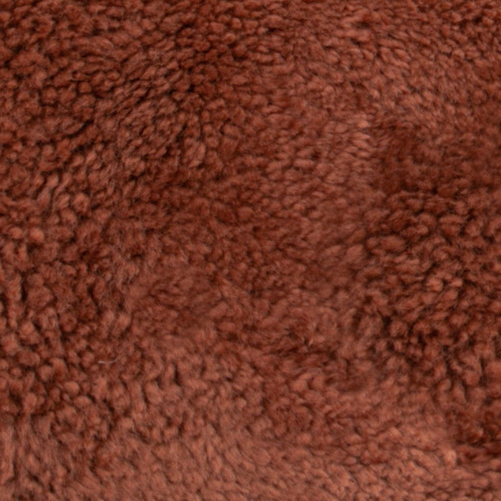 Coral Short Pile Sheepskin Boudoir Cushion - 30x50cm