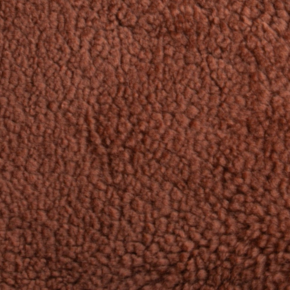 Coral Short Pile Sheepskin Square Cushion - 45x45cm