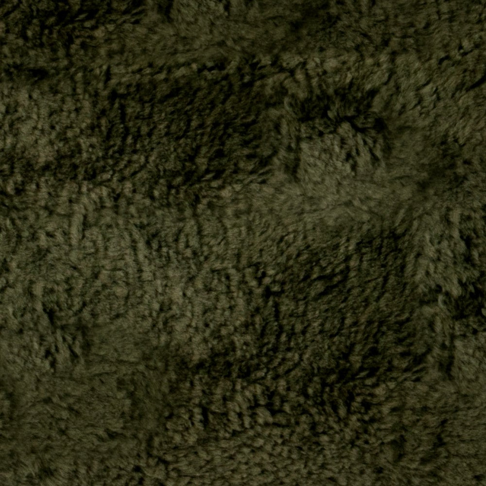 Khaki Green Short Pile Sheepskin Cushion