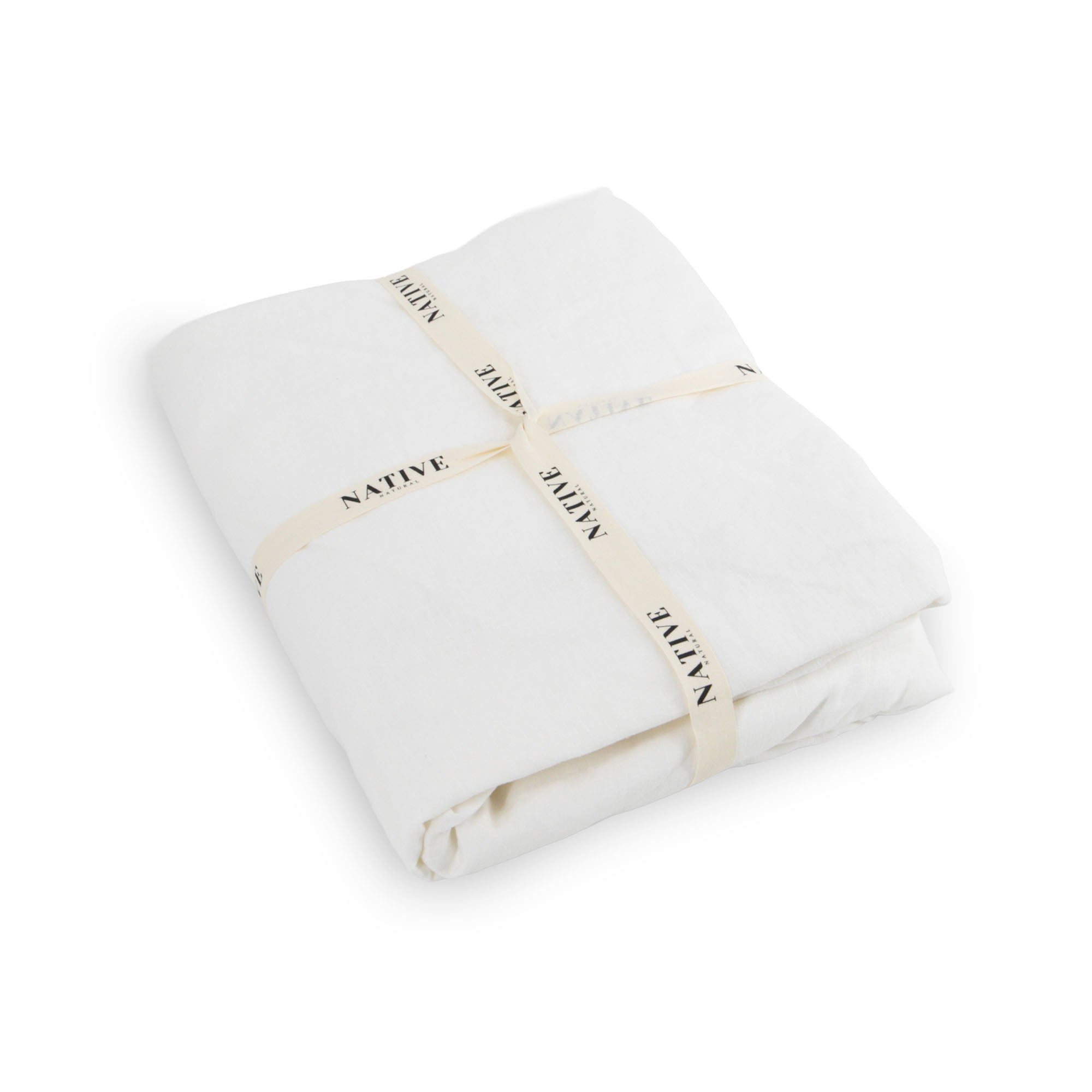 White 100% Linen Duvet Cover