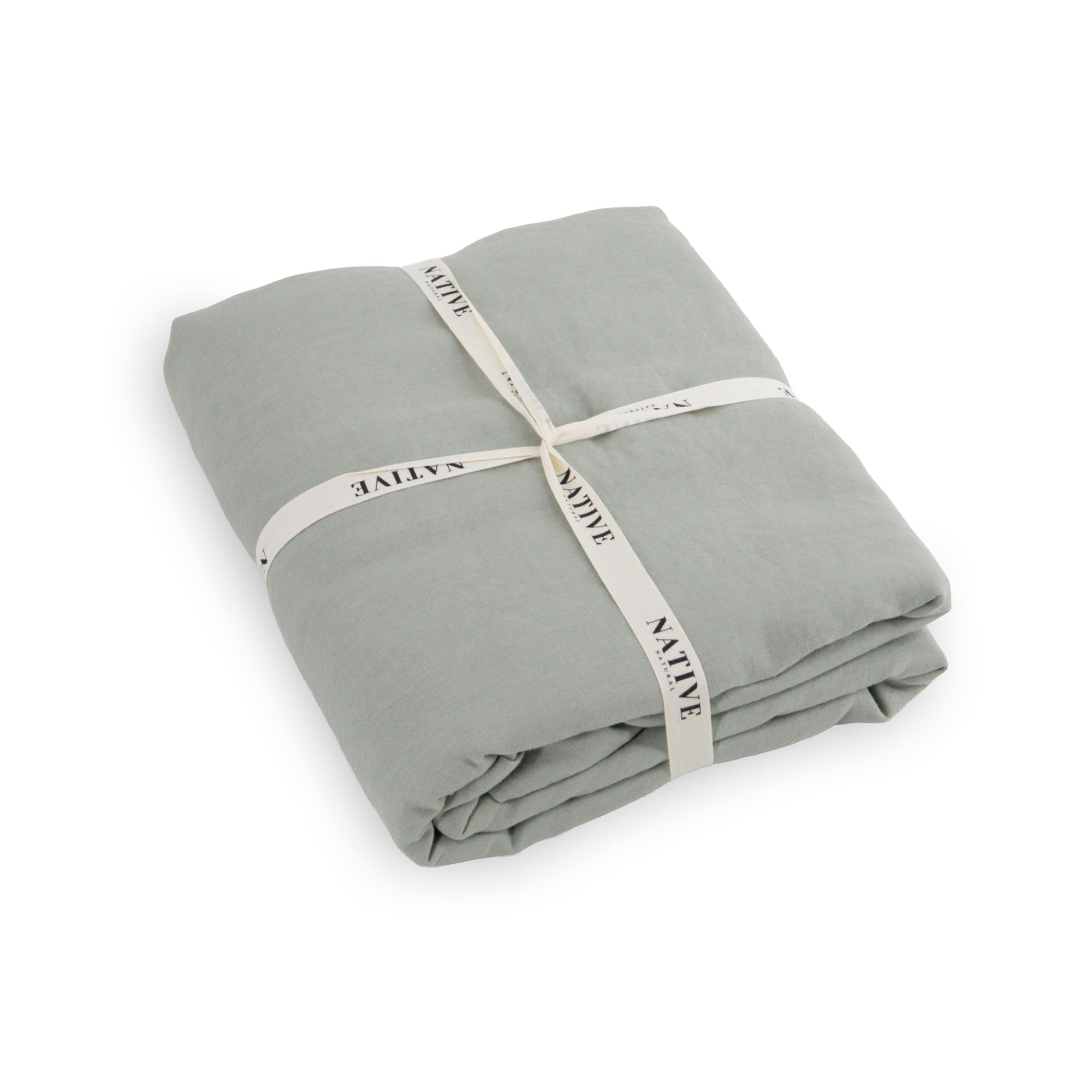 Stone 100% Linen Duvet Cover
