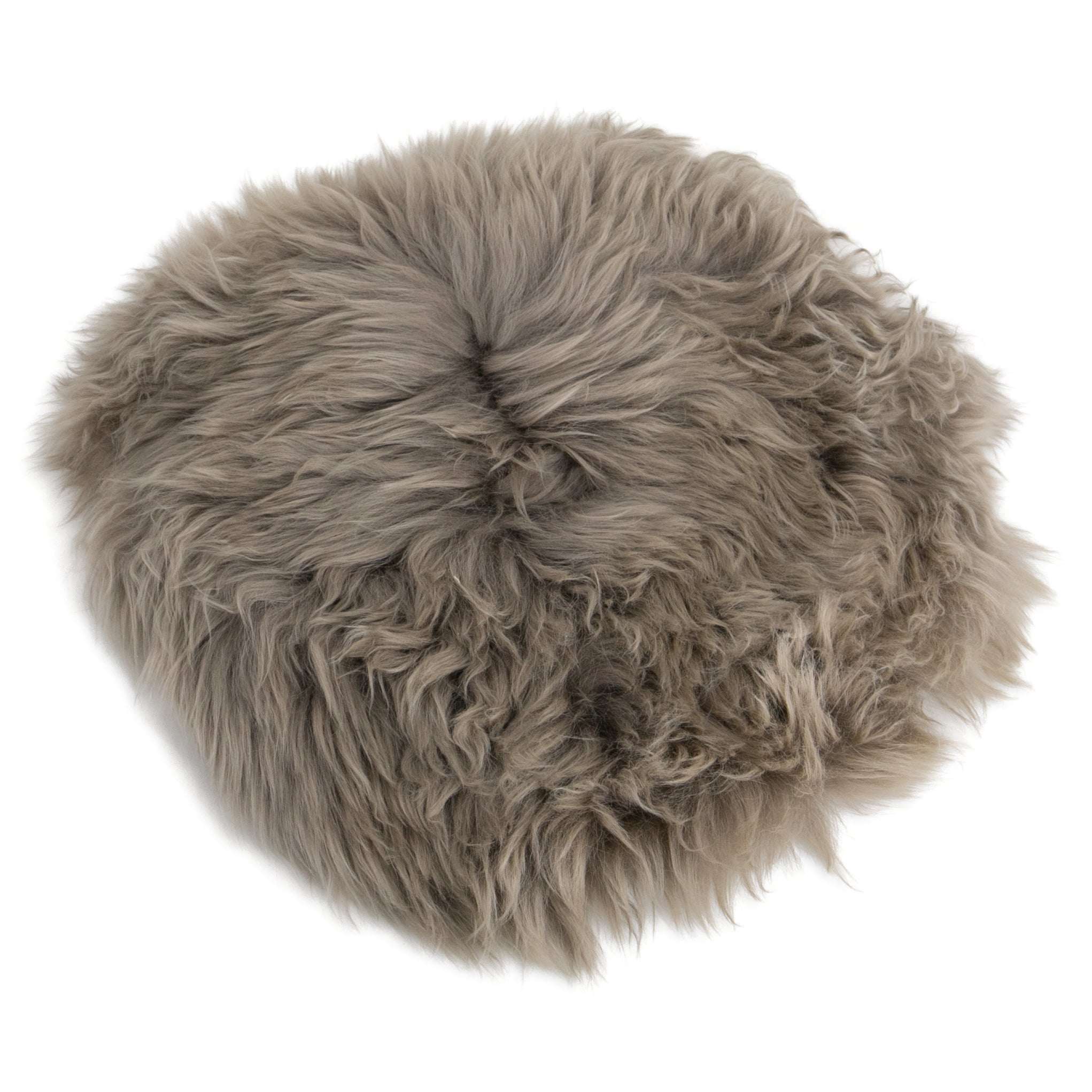 Sheepskin Chair Pad Round Light Brown