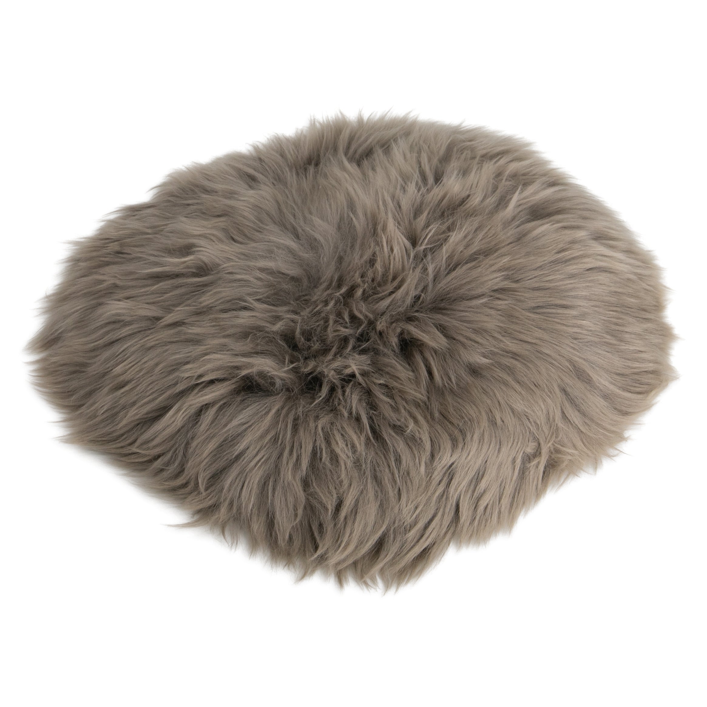 Sheepskin Chair Pad Round Taupe