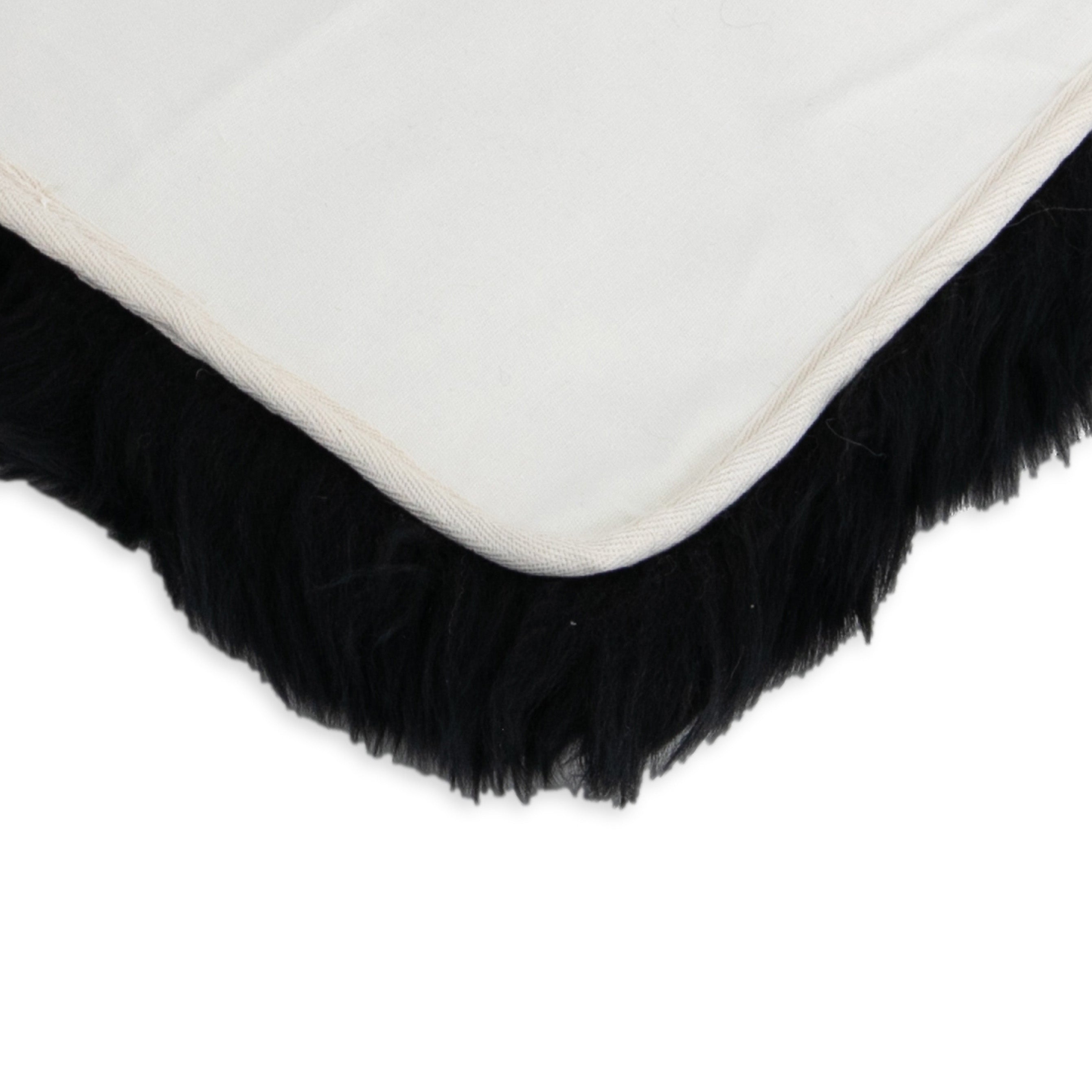 Sheepskin Chair Pad Square Black