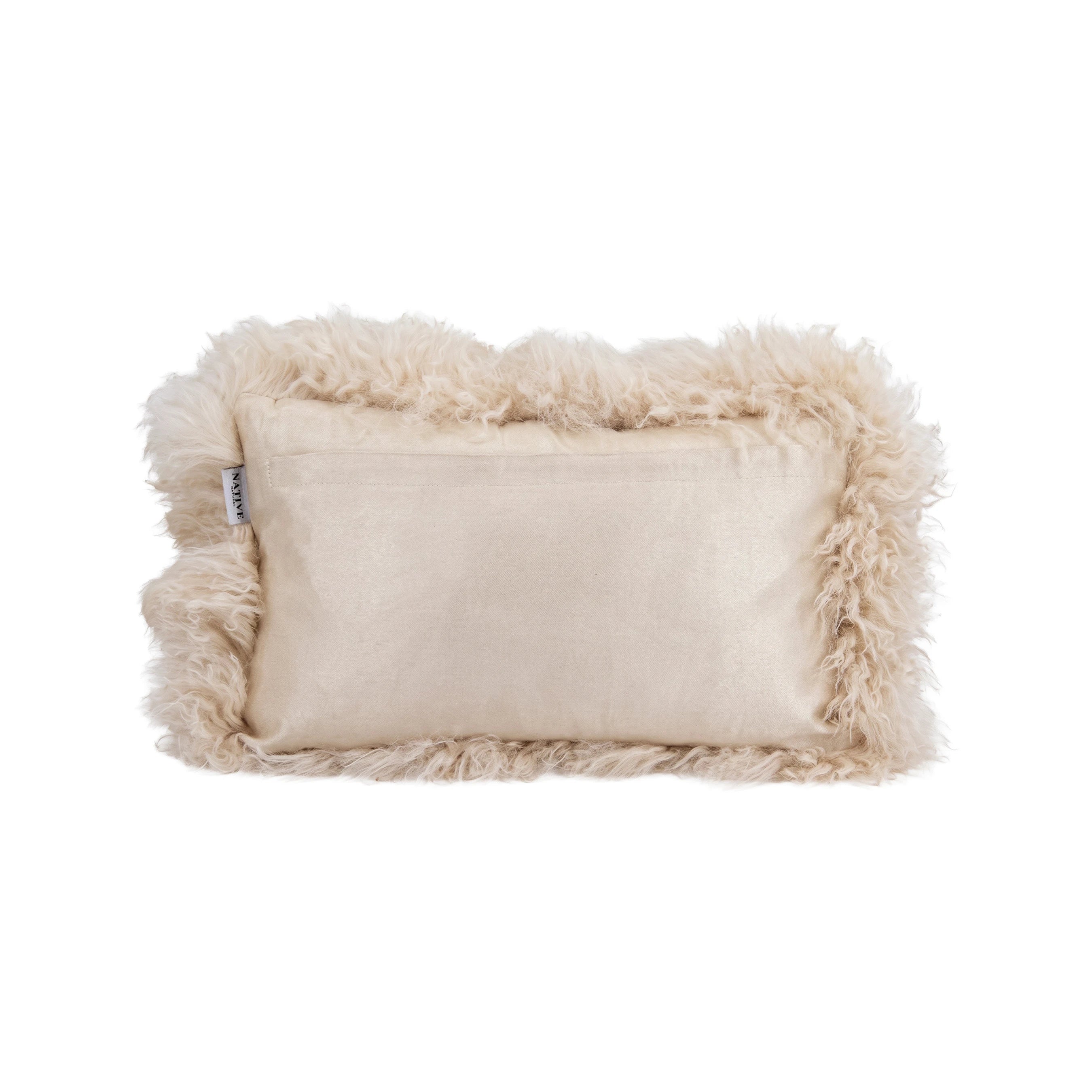 Mongolian Genuine Sheepskin Cushion