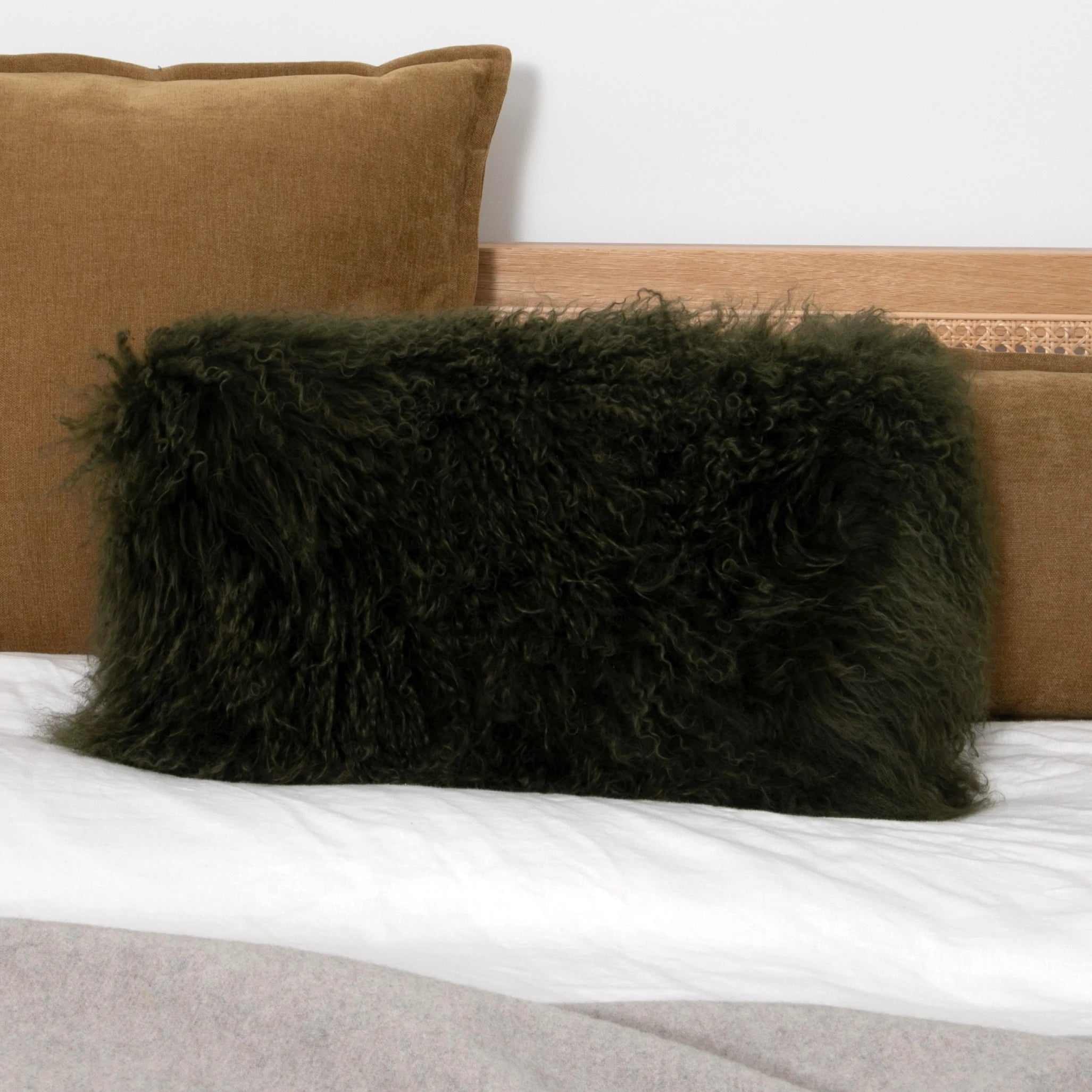 Mongolian Genuine Sheepskin Cushion