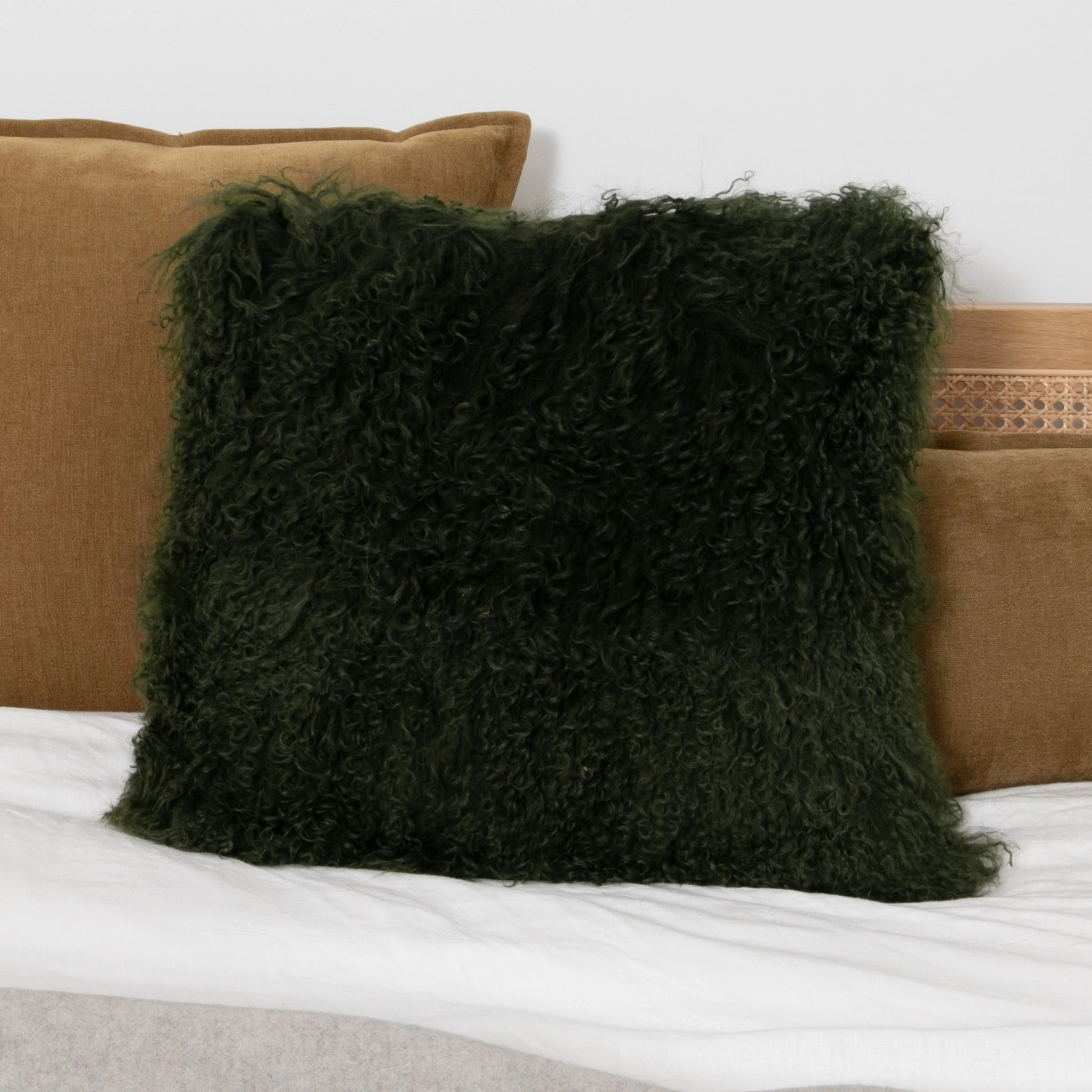 Mongolian Genuine Sheepskin Cushion