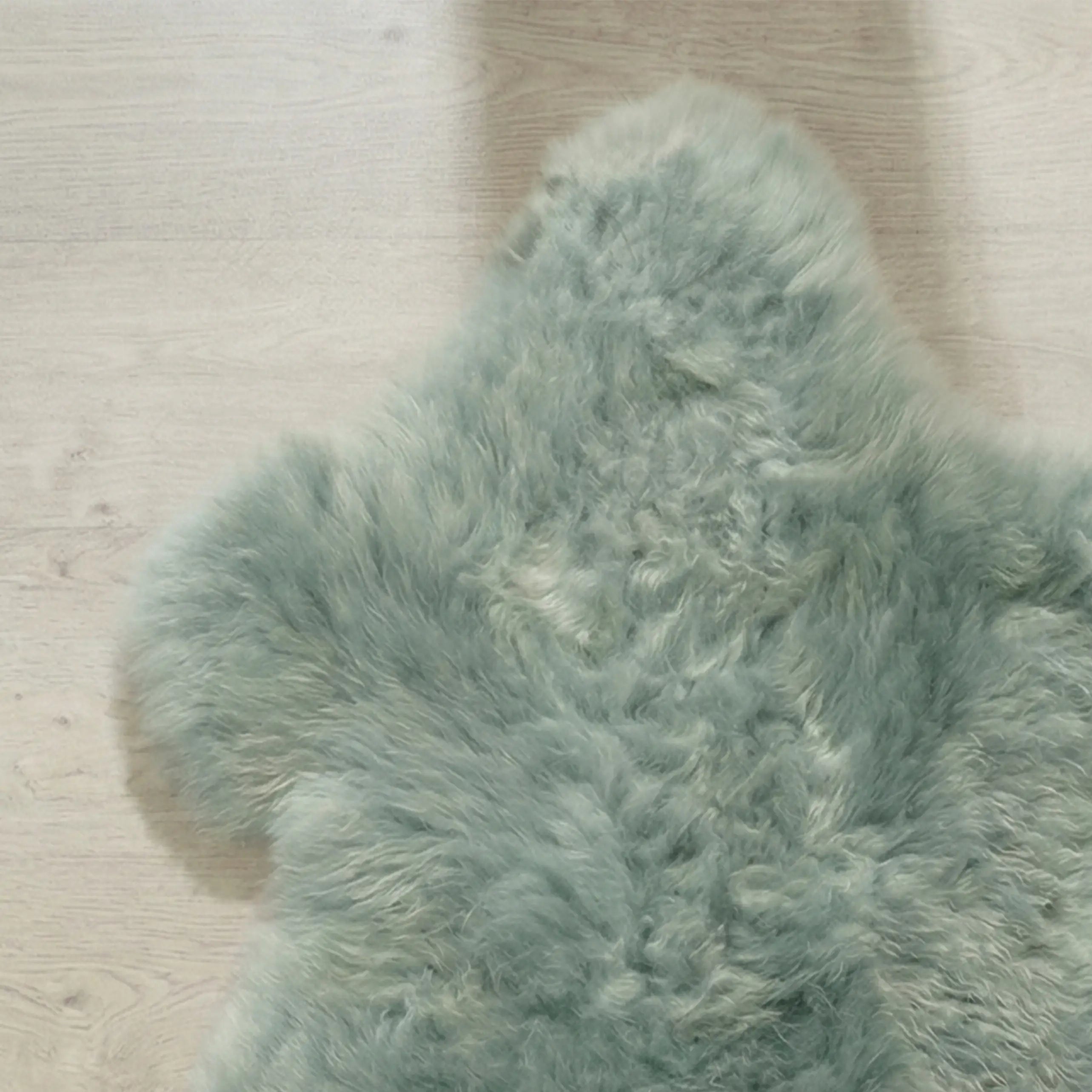 Mint Green British Sheepskin Rug