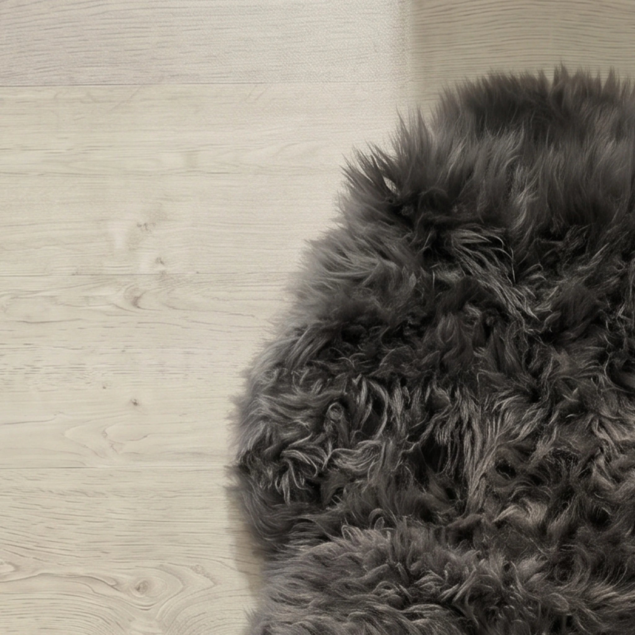 Sextuple Grey Sheepskin Rug