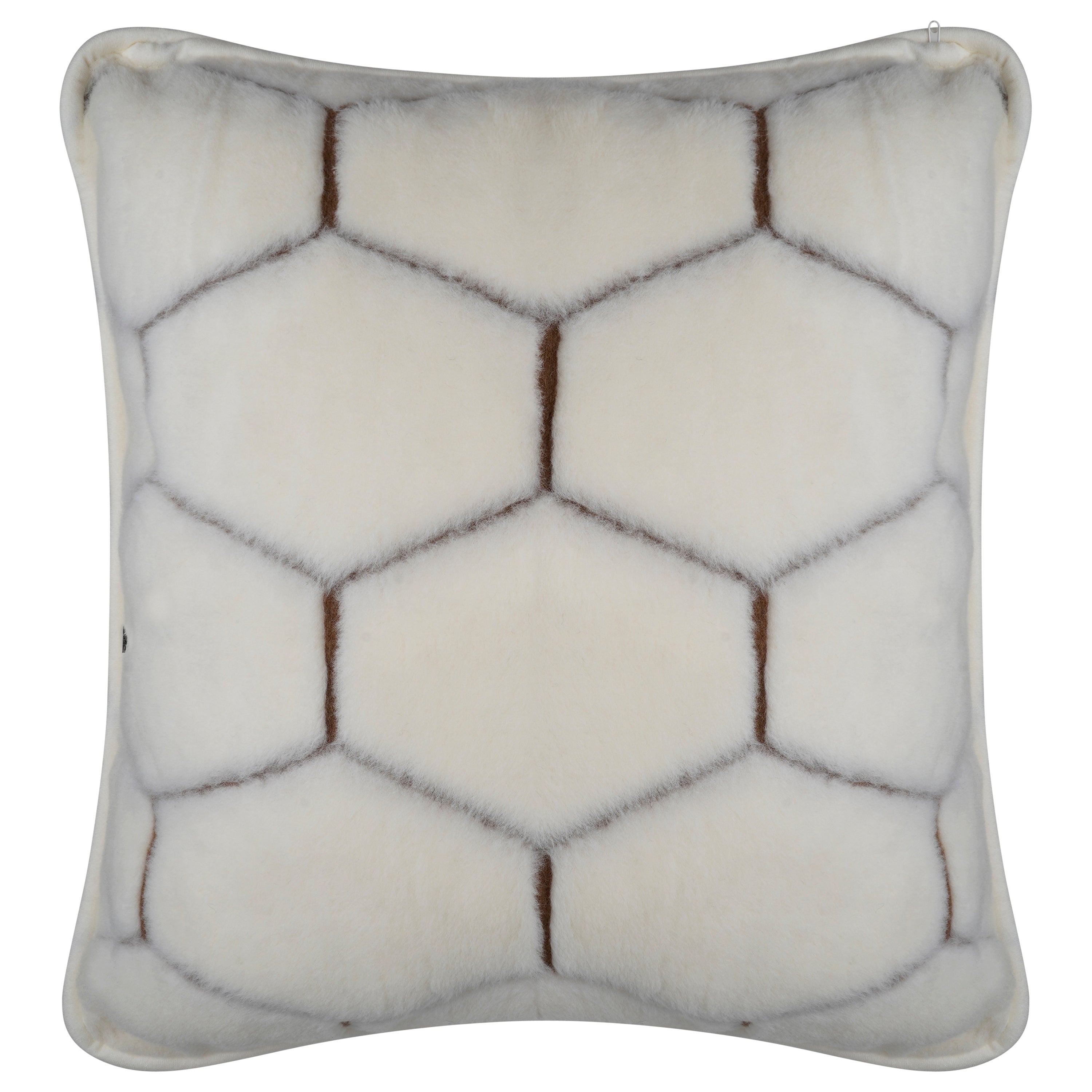 Cashmere Wool Pillow - Natural Hex