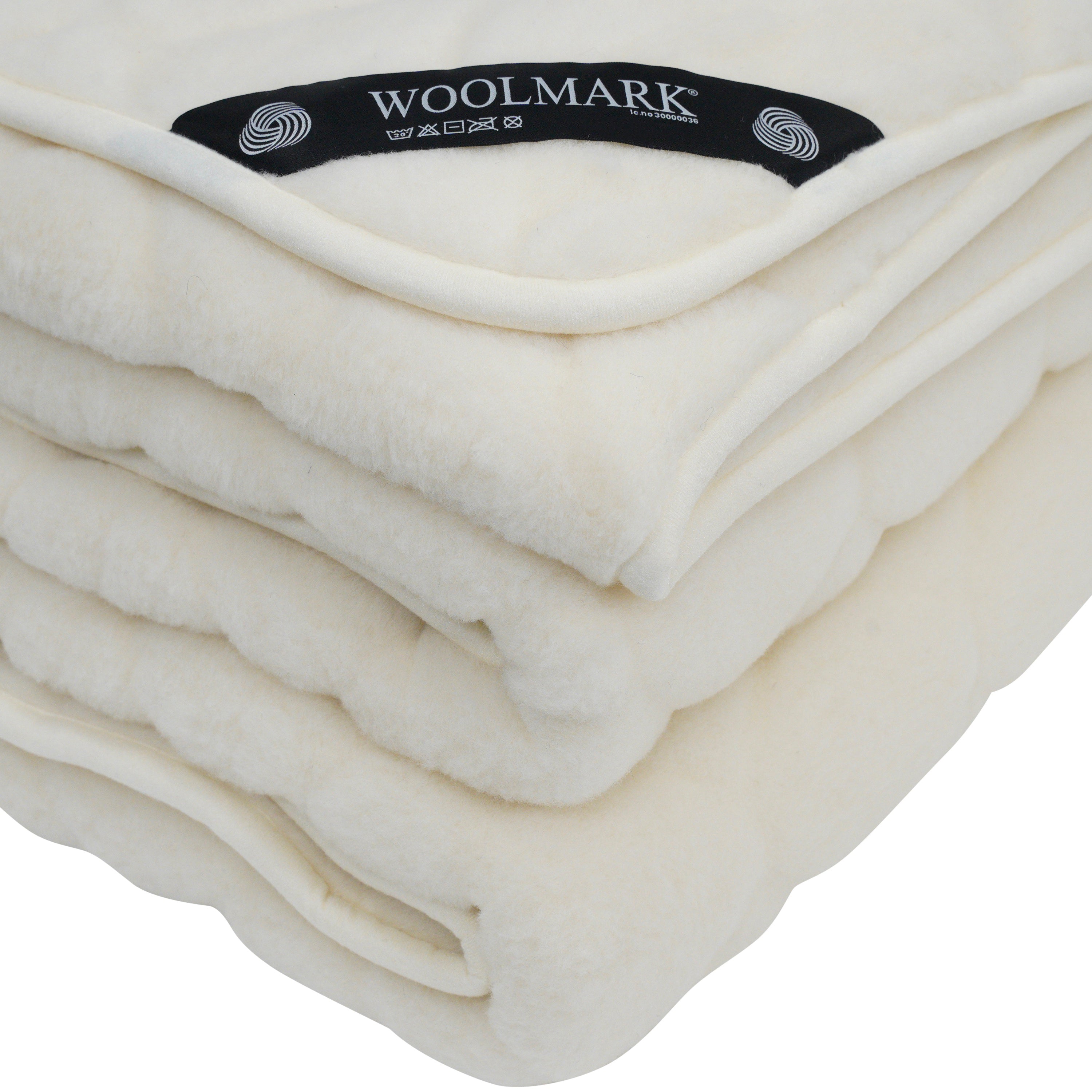 Cashmere Wool Quilt - Natural Shapes