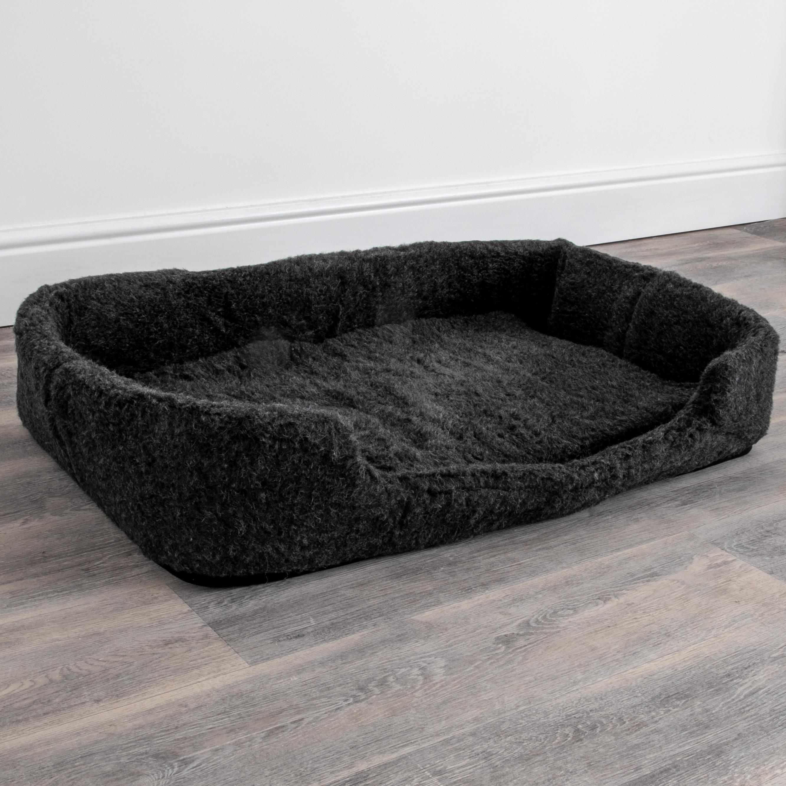 Merino Wool Pet Bed - Black (M/L)
