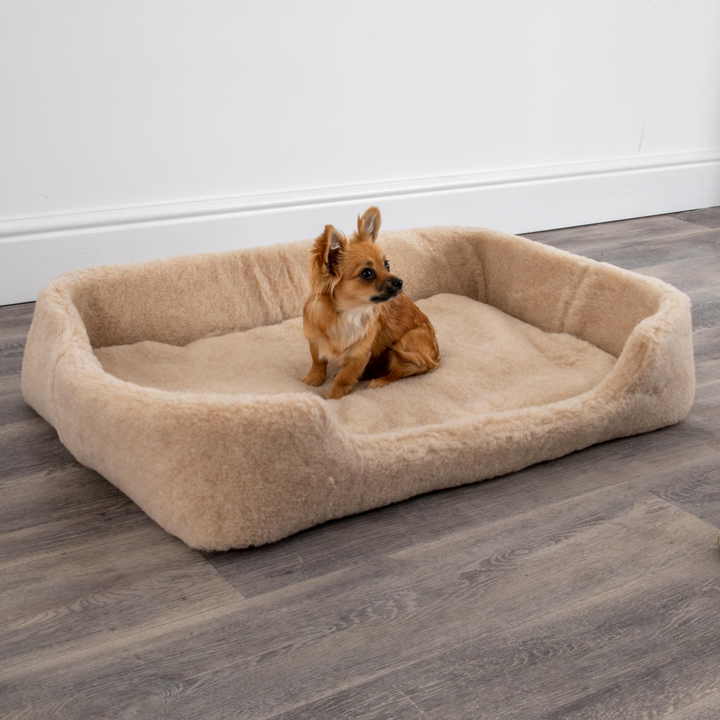 Merino Wool Pet Bed - Cappuccino (M/L)