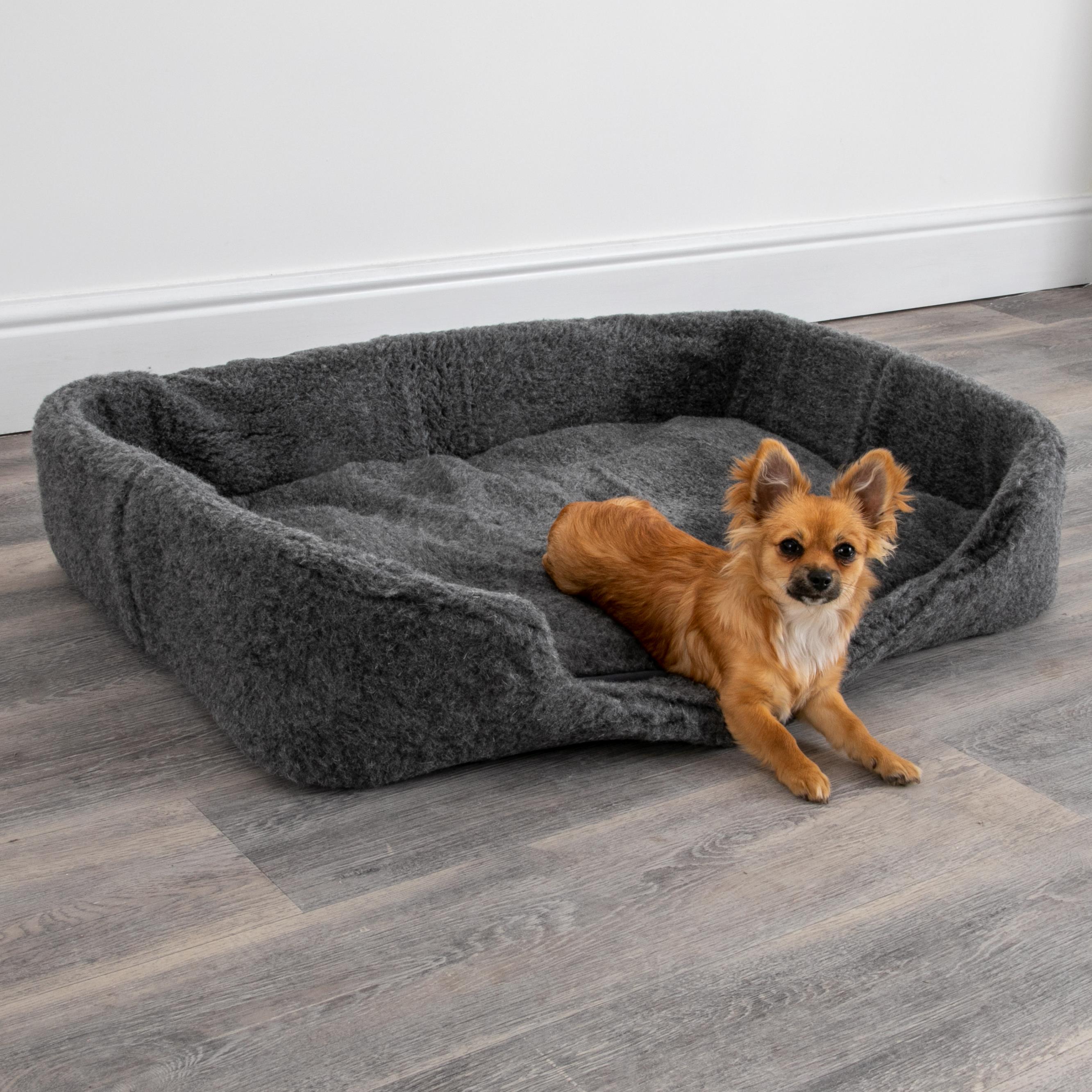Merino Wool Pet Bed - Grey (M/L)