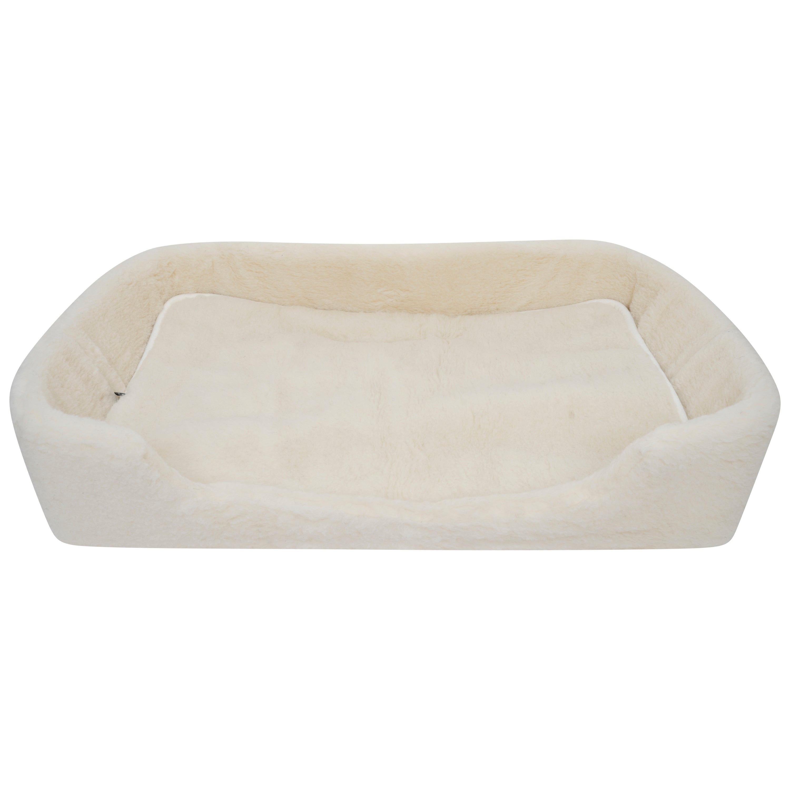 Merino Wool Pet Bed - Natural/White (M/L)