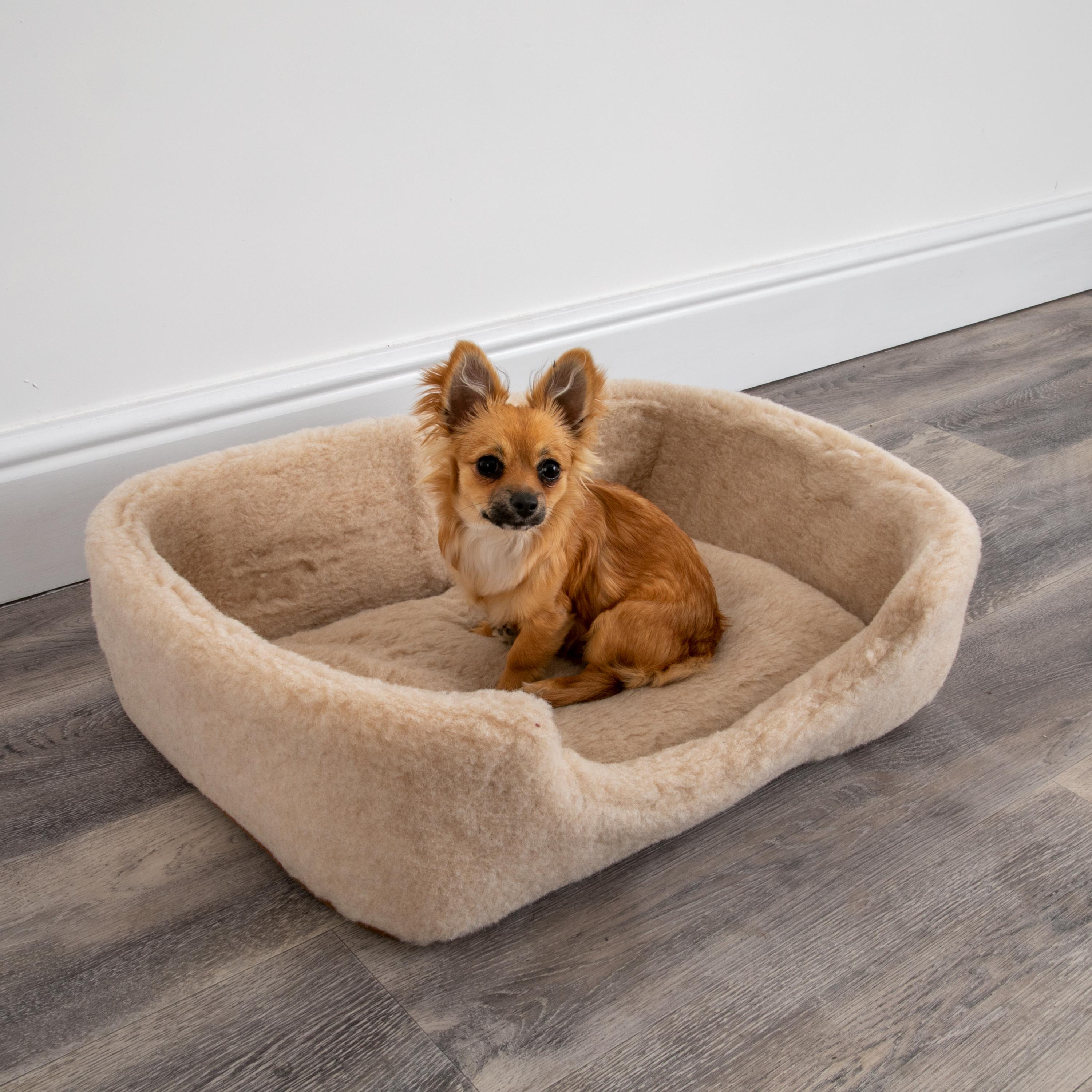 Merino Wool Pet Bed - Cappuccino (S/M)