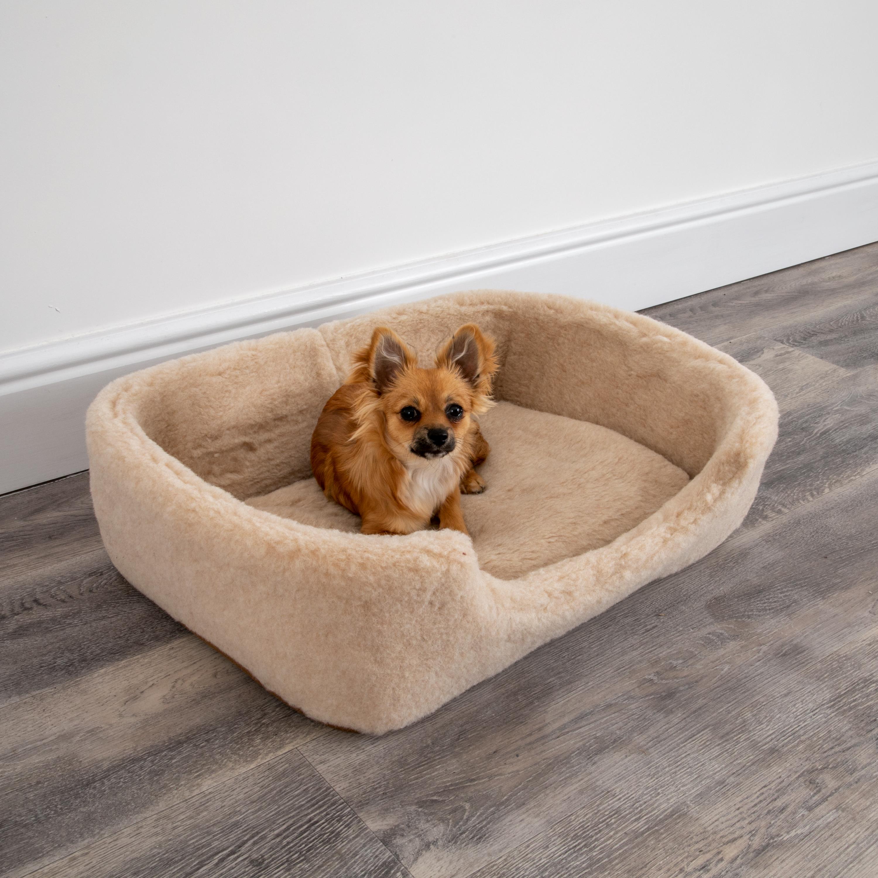 Merino Wool Pet Bed - Cappuccino (S/M)