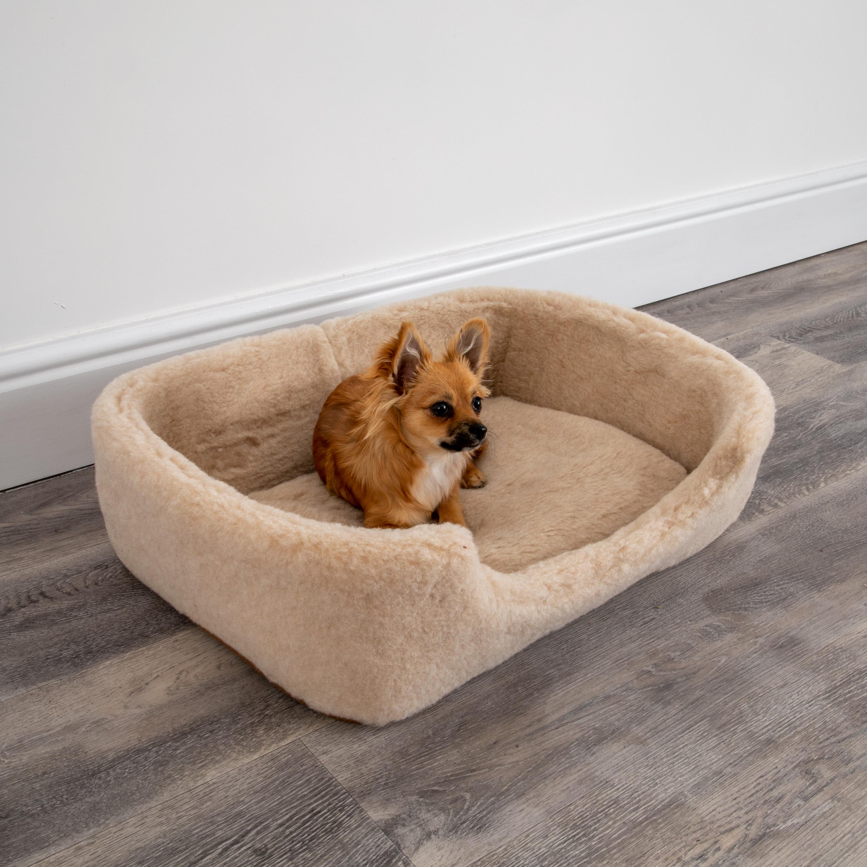 Merino Wool Pet Bed - Cappuccino (S/M)