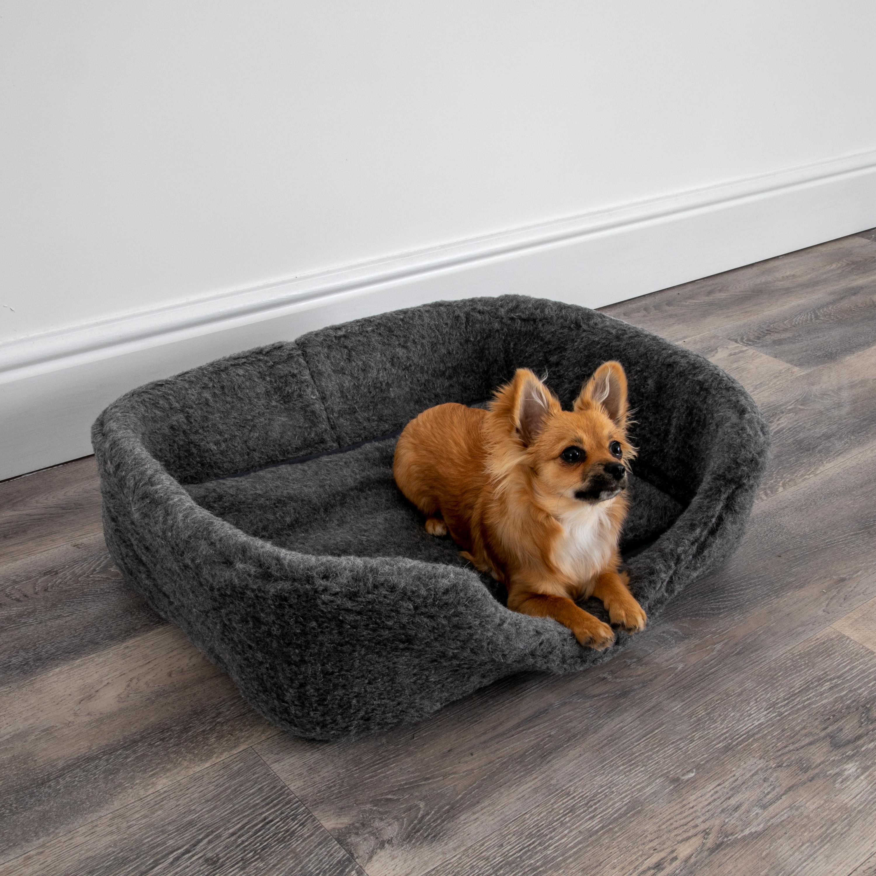 Merino Wool Pet Bed - Grey (S/M)