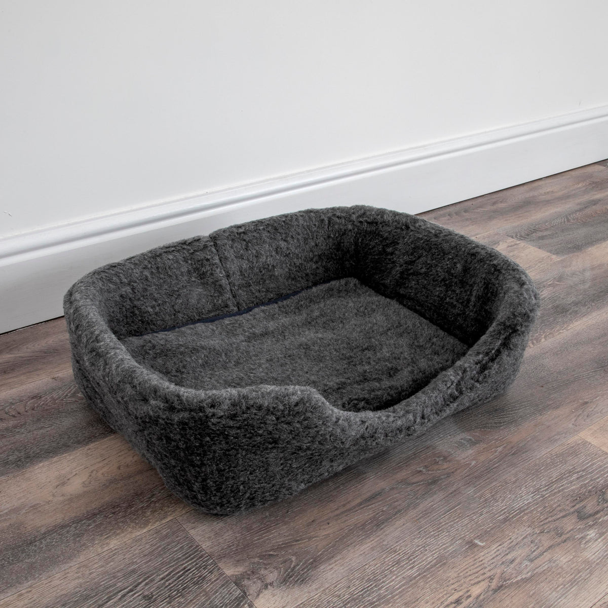 Merino Wool Pet Bed - Grey (S/M)