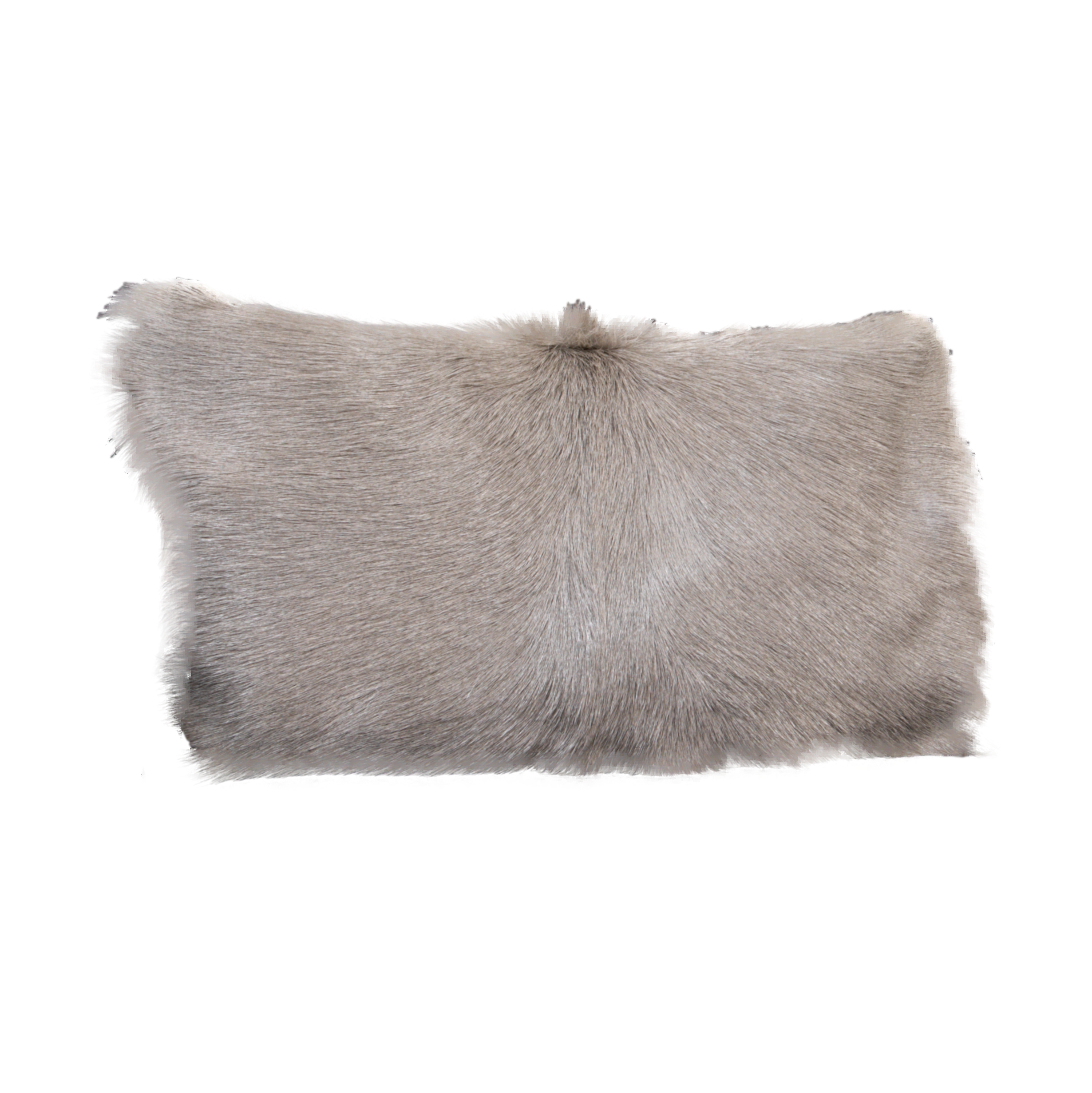 Light Grey Goatskin Cushion