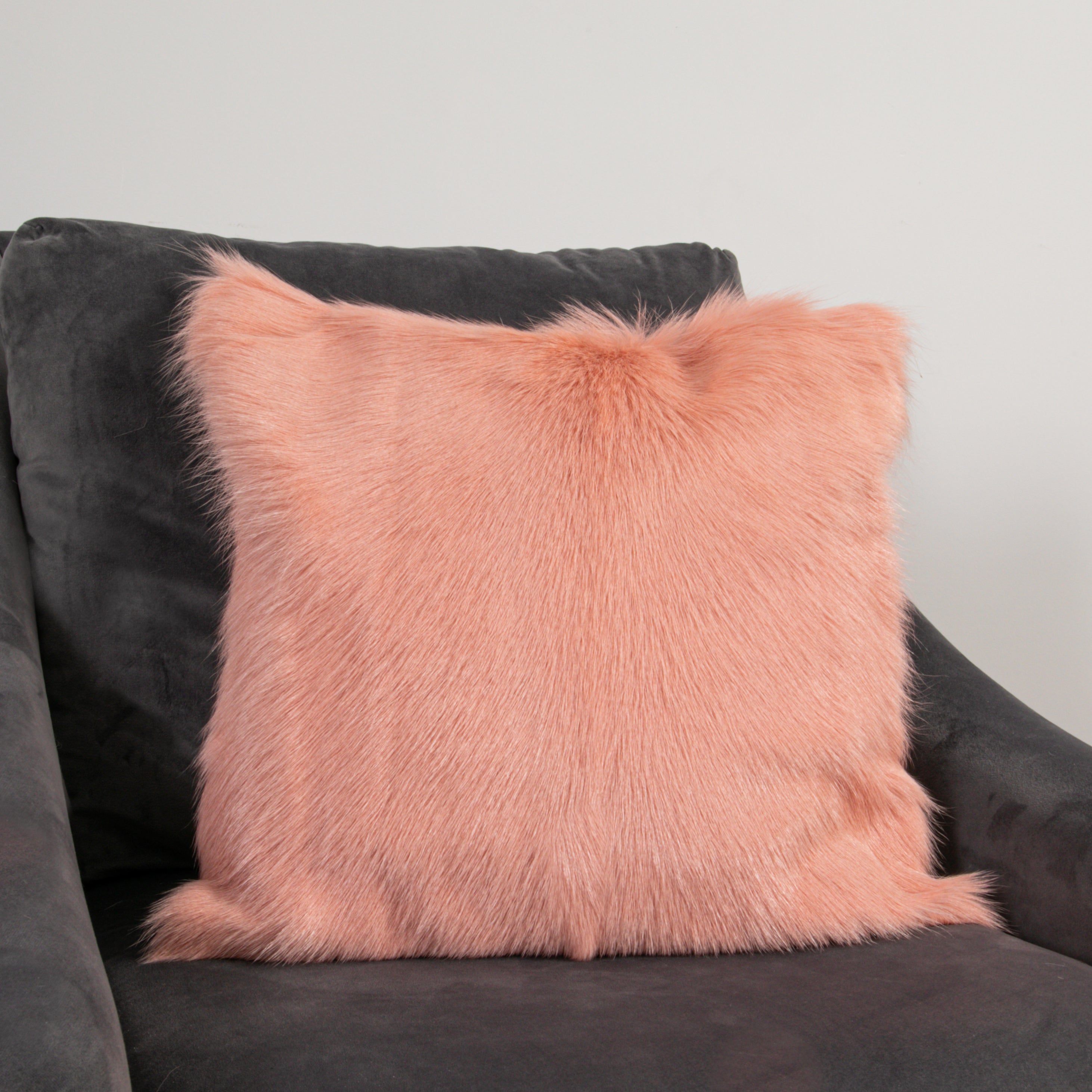 Pink Goatskin Cushion