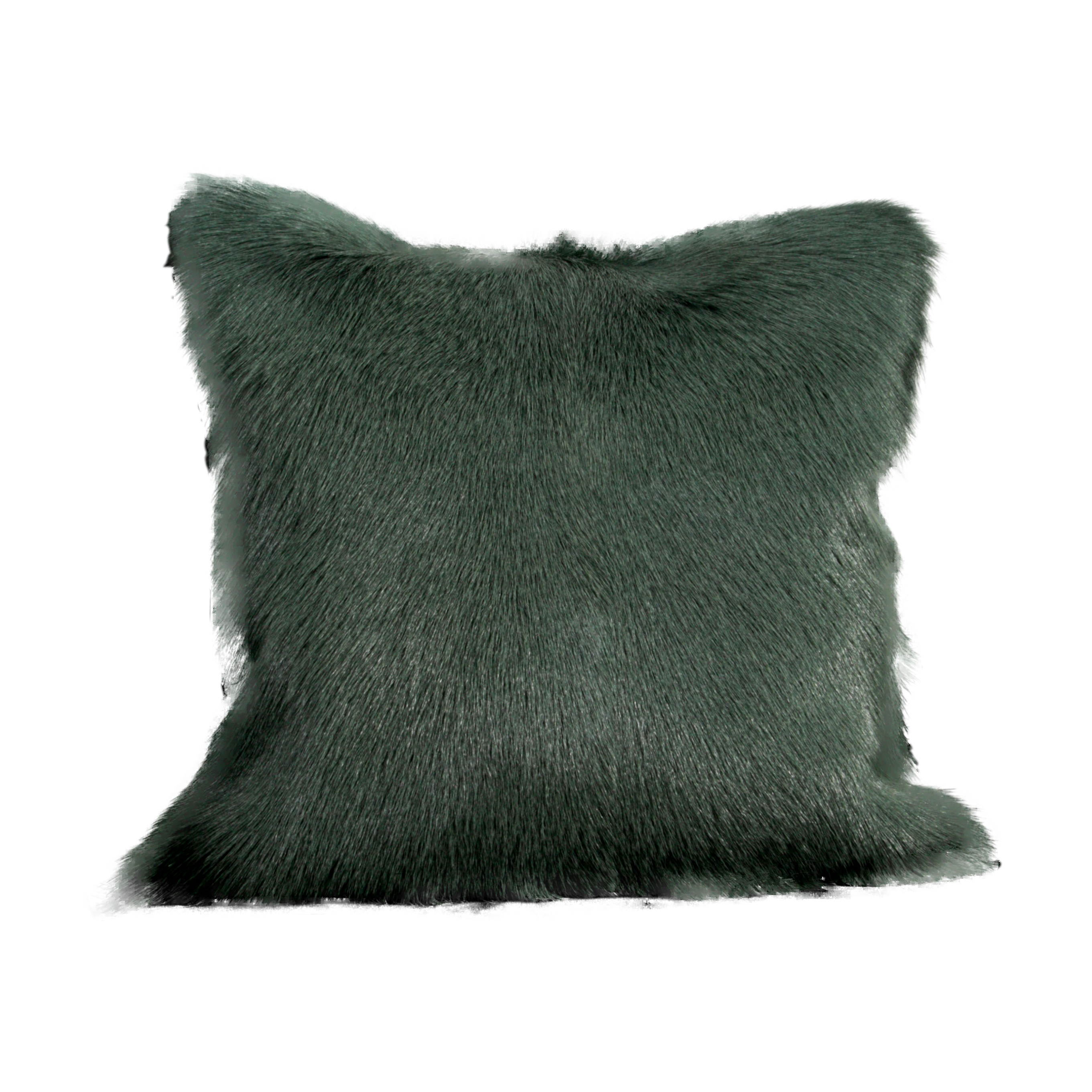 Turquoise Goatskin Cushion