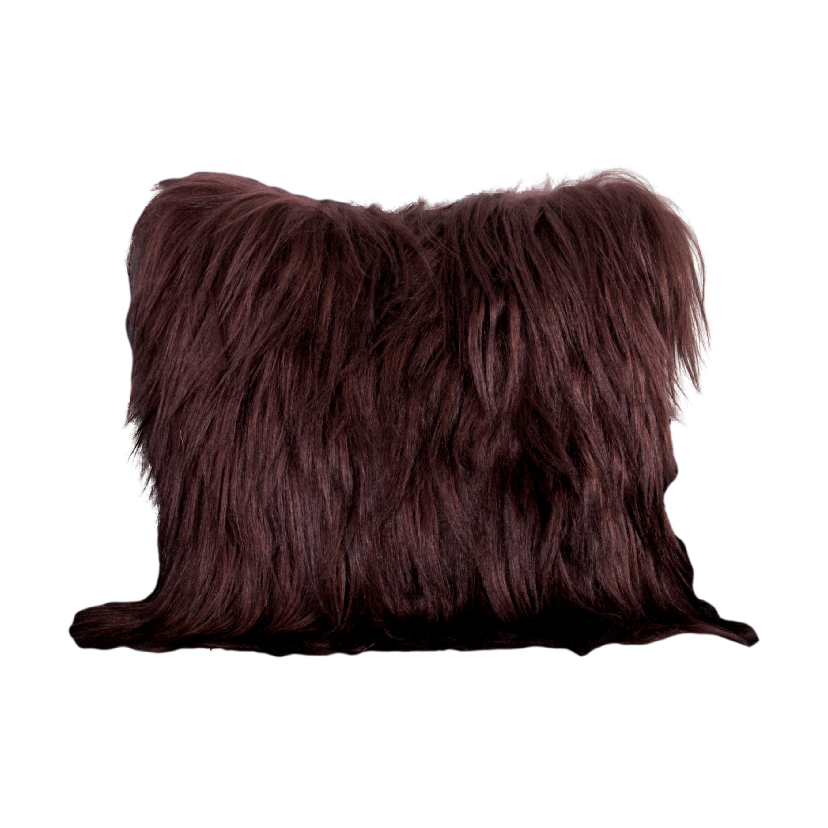 Brown Long Hair Goat Cushion