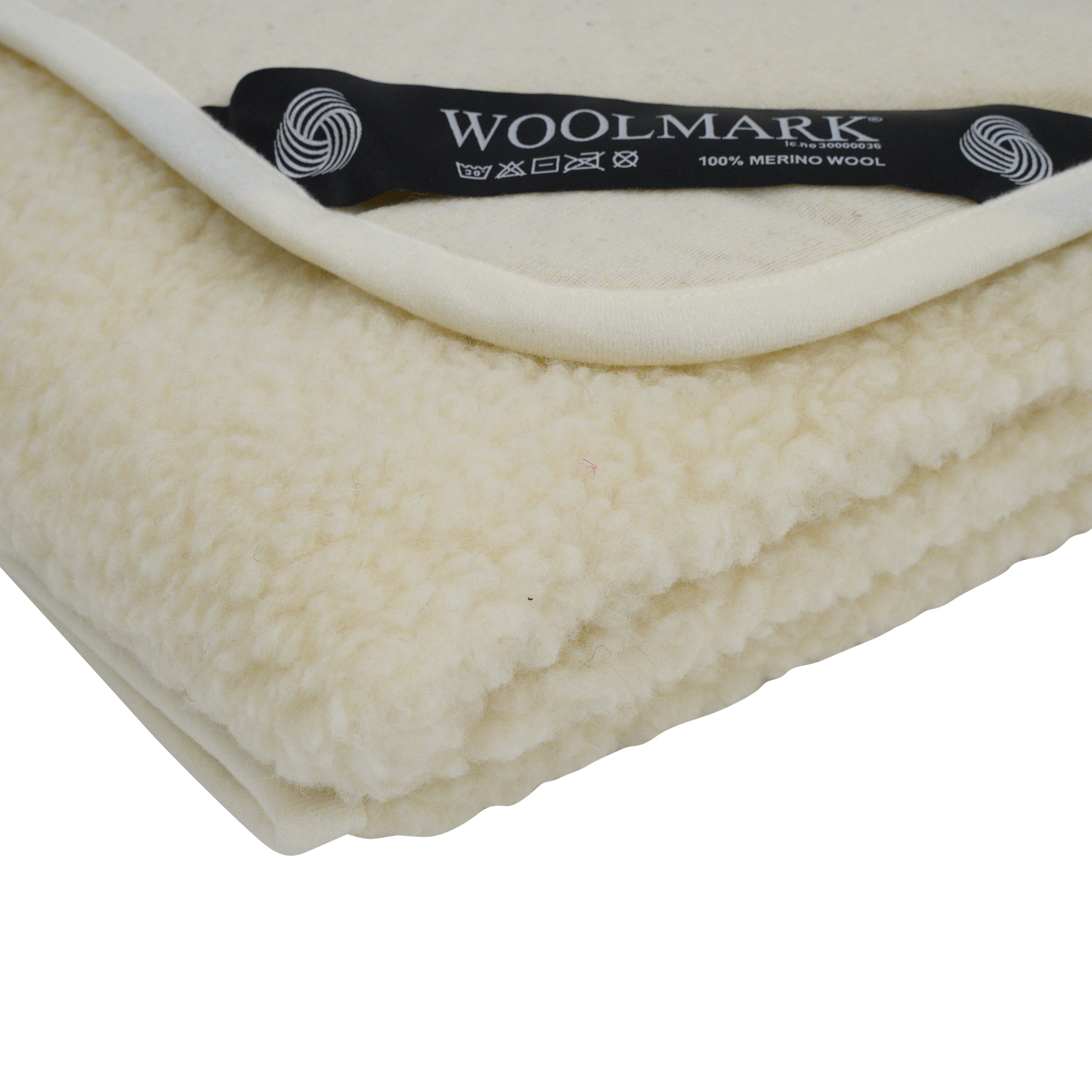 Merino Wool Mattress Cover - Natural