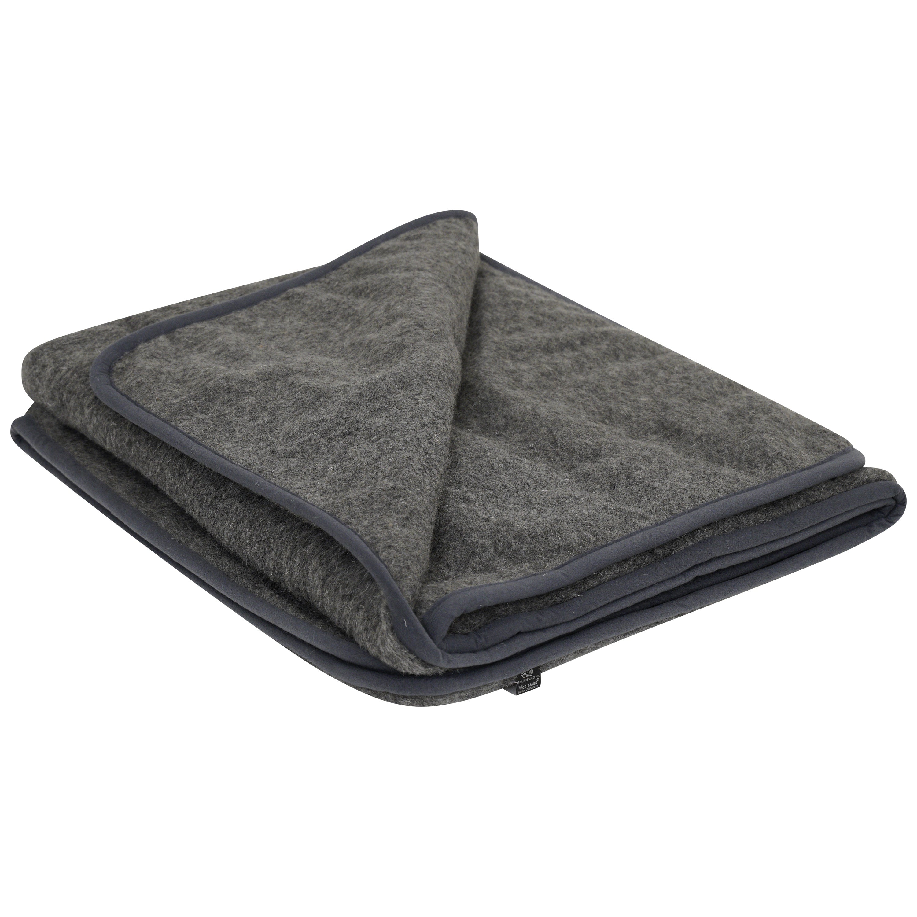 Merino Wool Blanket - Grey