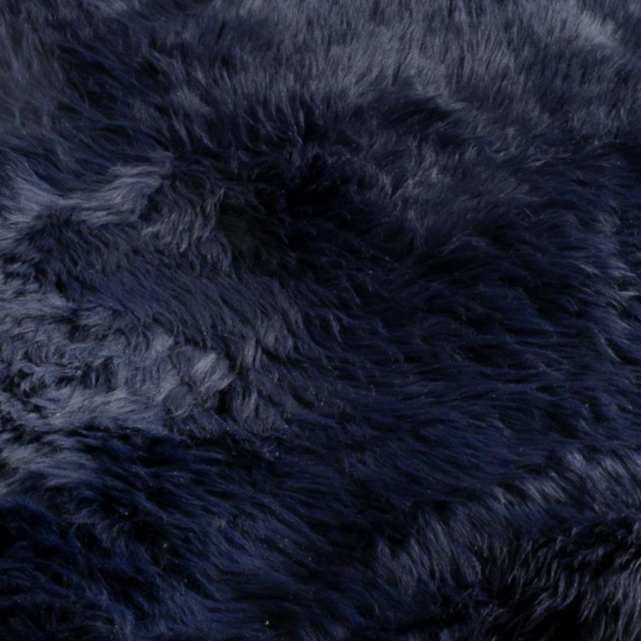 Premium Navy Blue Sheepskin Rug