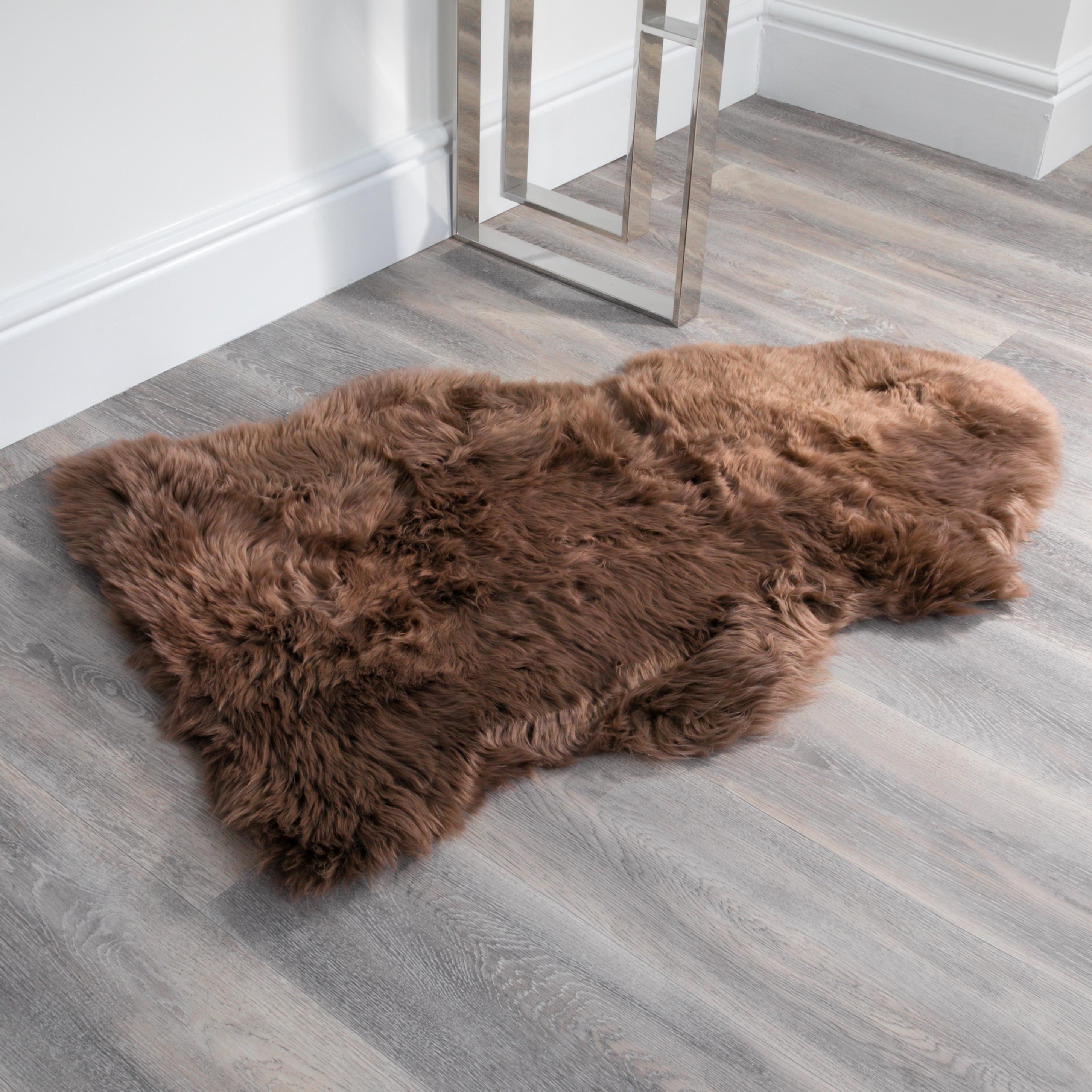 Premium Taupe Sheepskin Rug