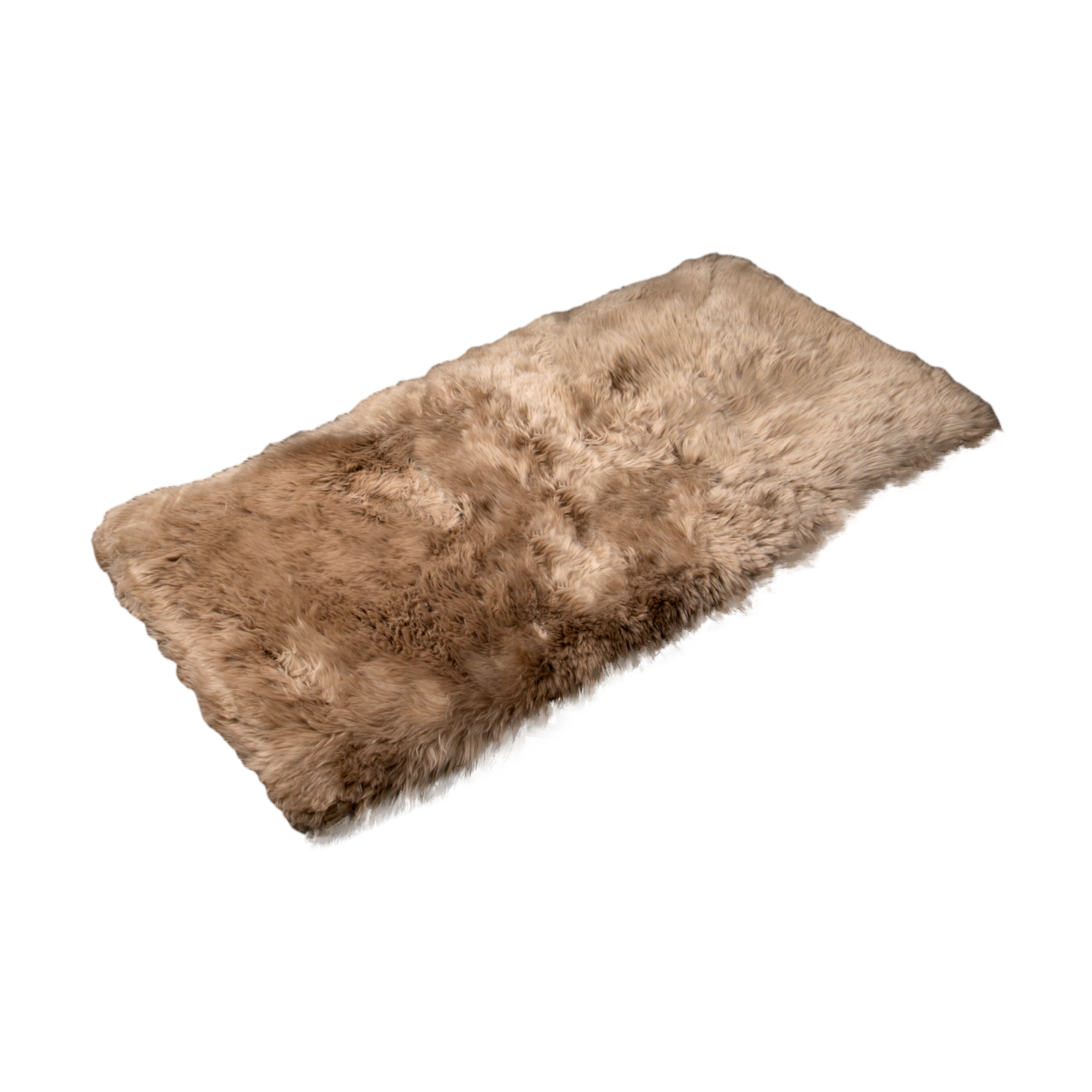 Light Brown Rectangle Sheepskin Rug - 70 x 140cm